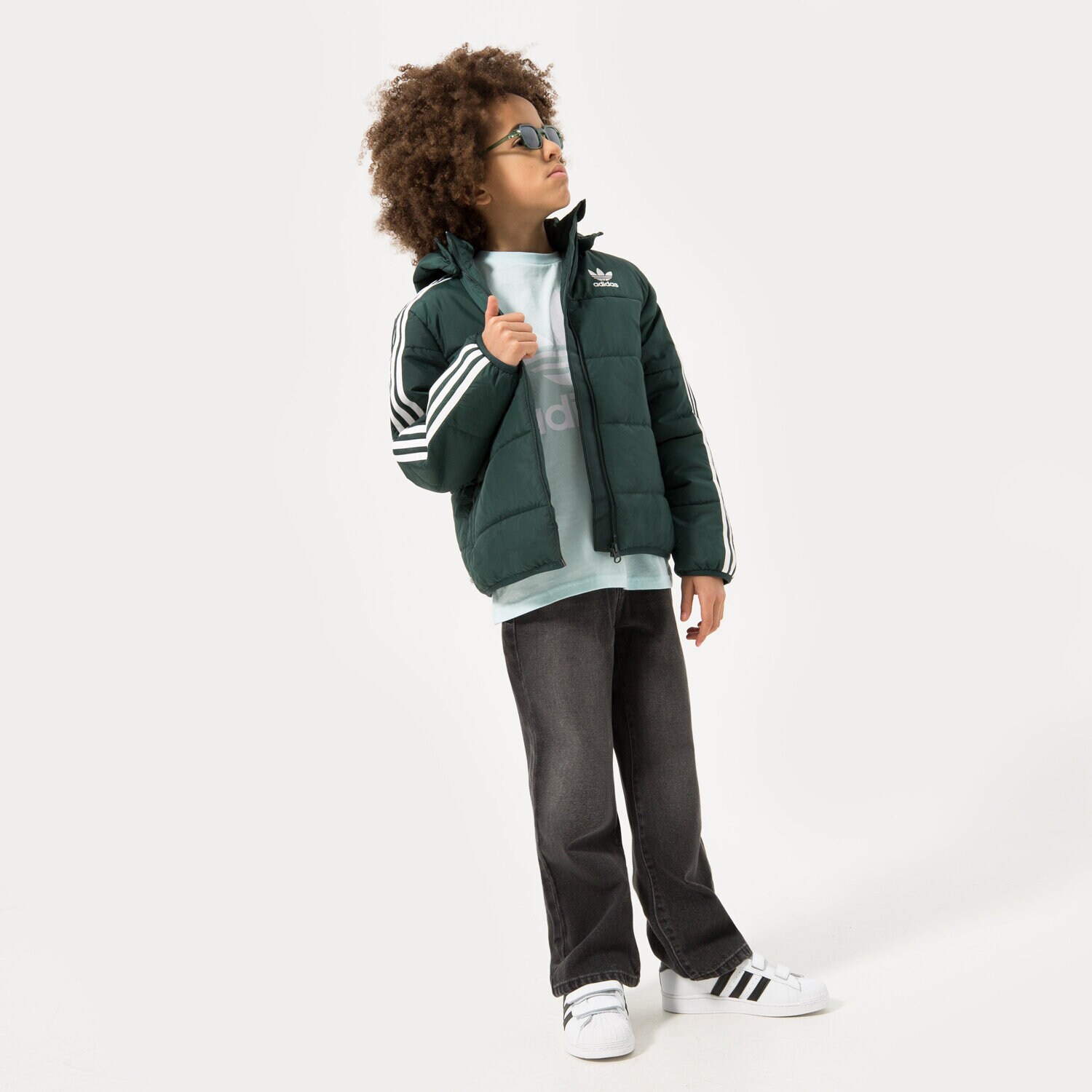 dětské tričko ADIDAS BUNDA PADDED JACKET BOY HK0386 ZELENÁ