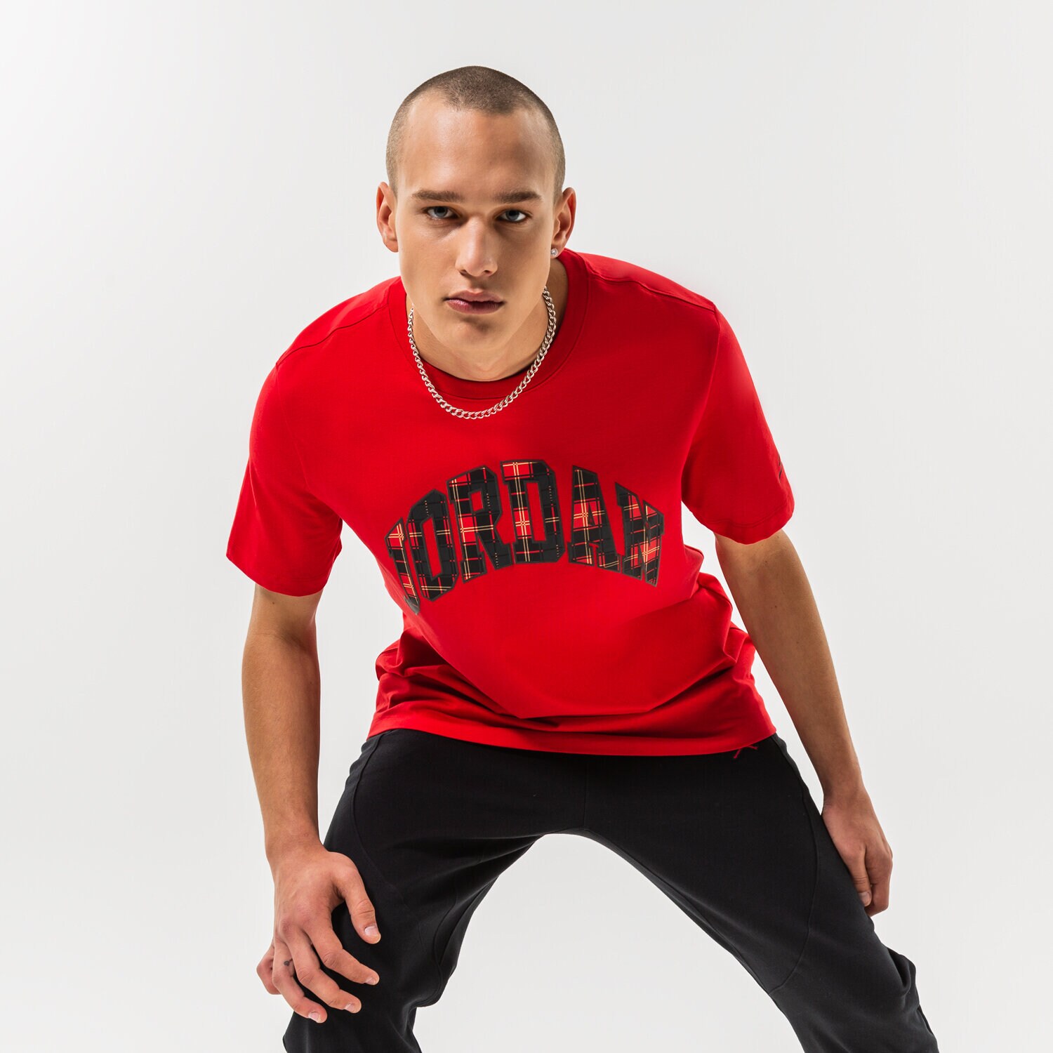 pánské tričko JORDAN TRIČKO M J BRAND HOL CREW DV1433-612 ČERVENÁ