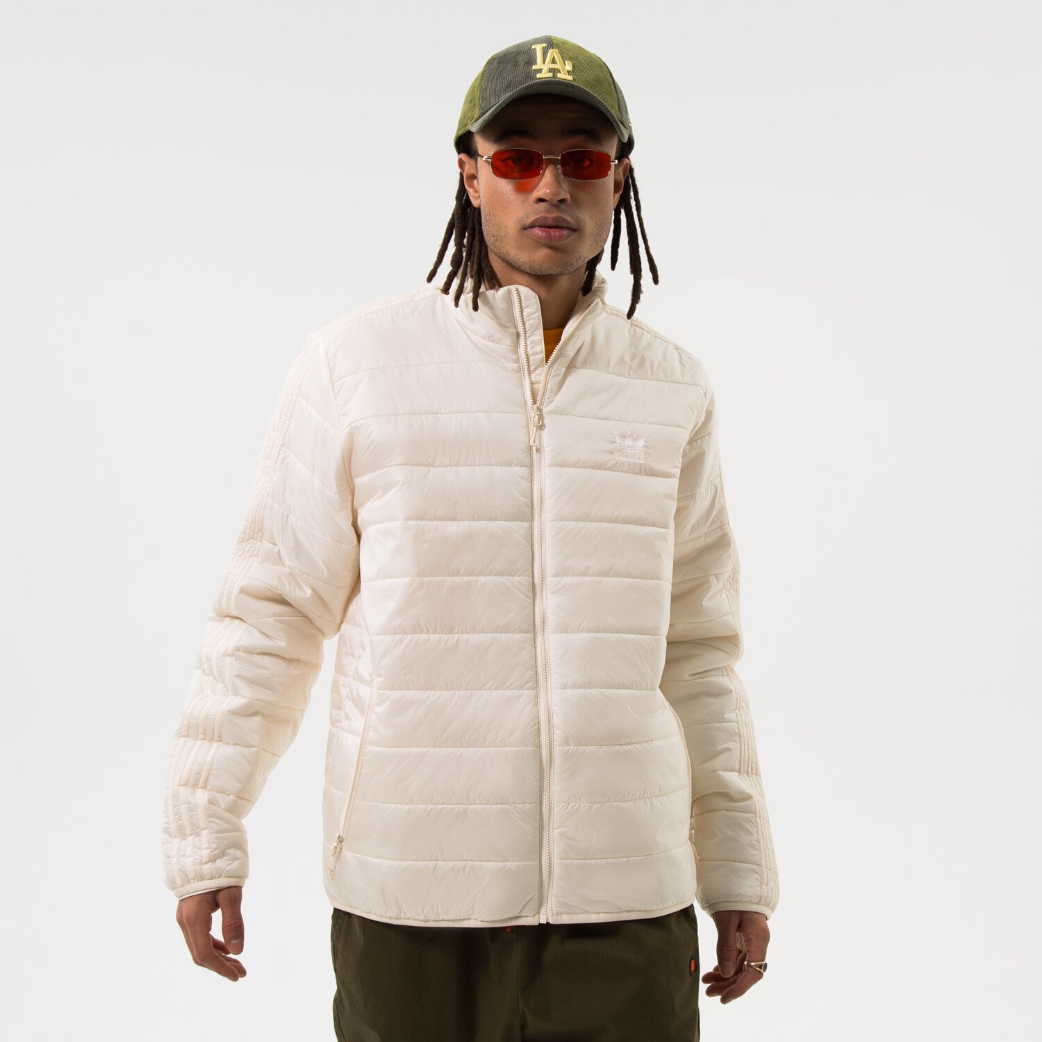 pánská zimní bunda ADIDAS BUNDA ZIMNÍ PADPUFF STAND HL9214 BÉŽOVÁ