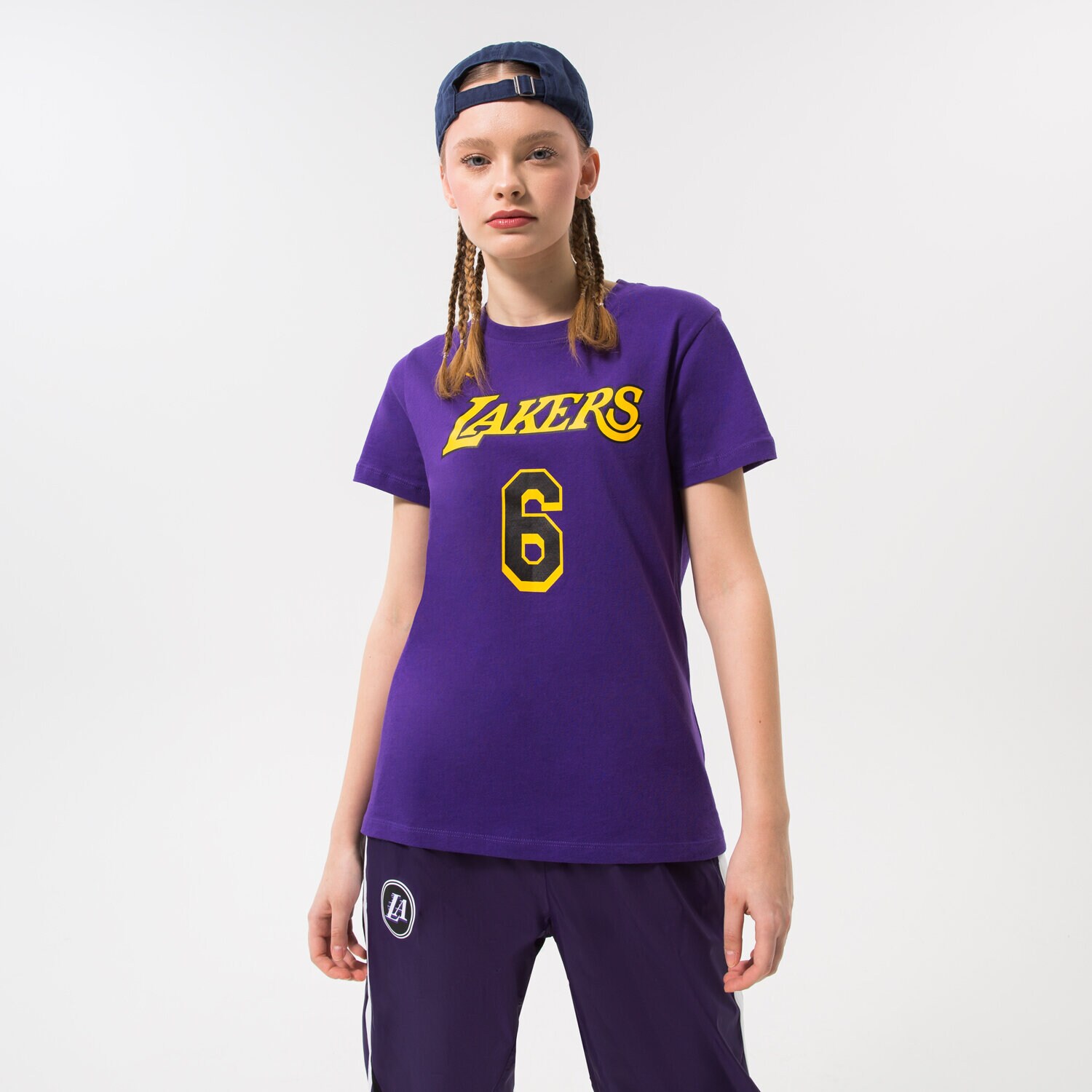 dámské tričko NIKE TRIČKO LAL W NK ES STMT NN TEE NBA DV6345-504 FIALOVÁ