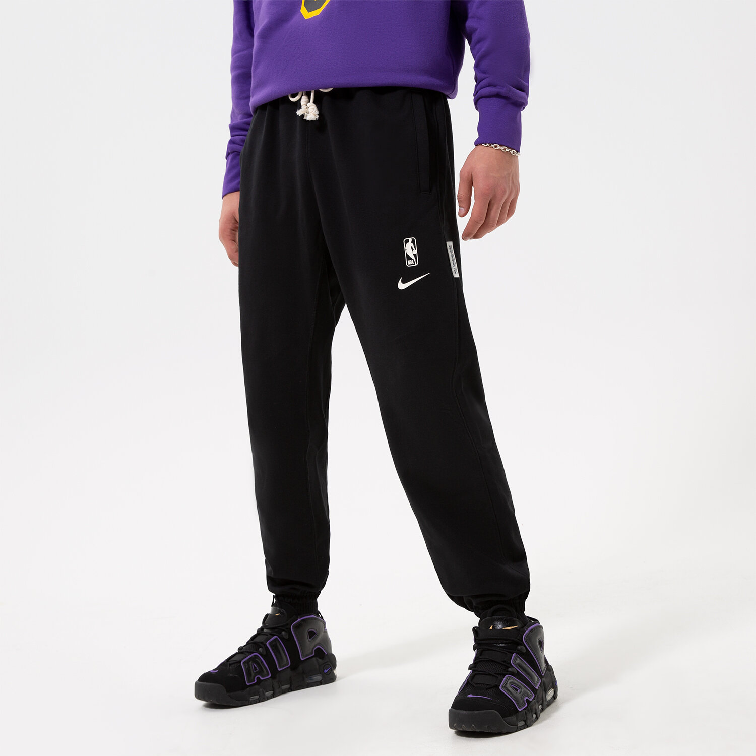 pánské kalhoty NIKE KALHOTY  LAL M NK DF STD ISSUE PNT NBA DN4656-010 ČERNÁ