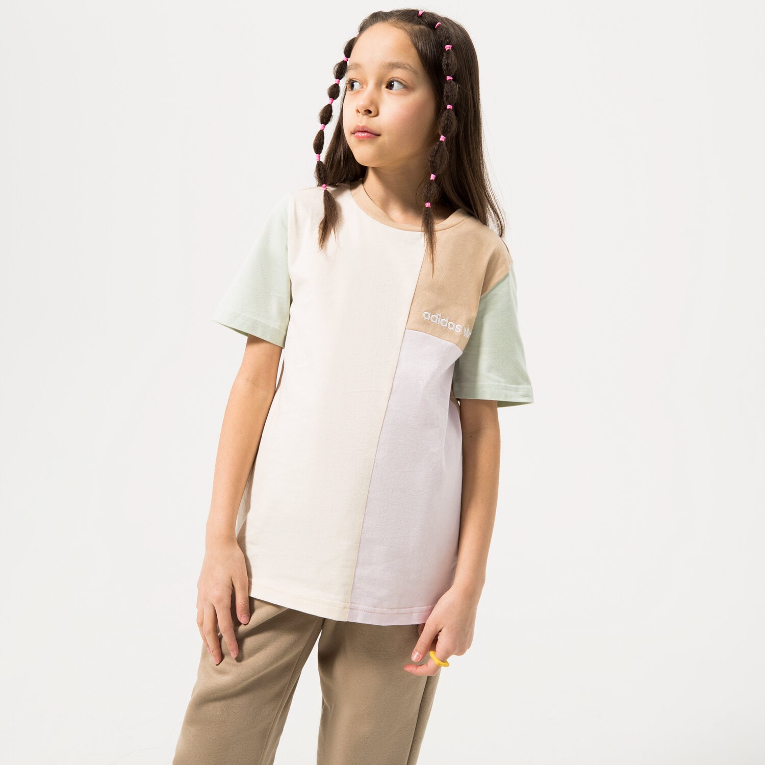 dětské tričko ADIDAS TRIČKO GIRL HK9815 RŮŽOVÁ