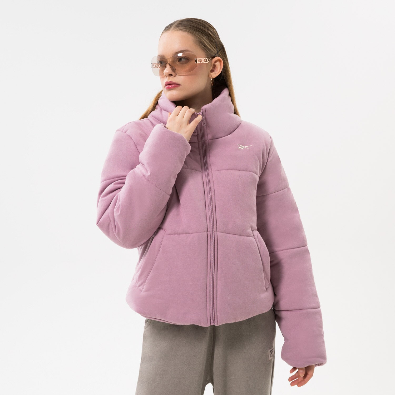 dámská zimní bunda REEBOK BUNDA ZIMNÍ S PUFFER JACKET INFLIL HK4745 RŮŽOVÁ