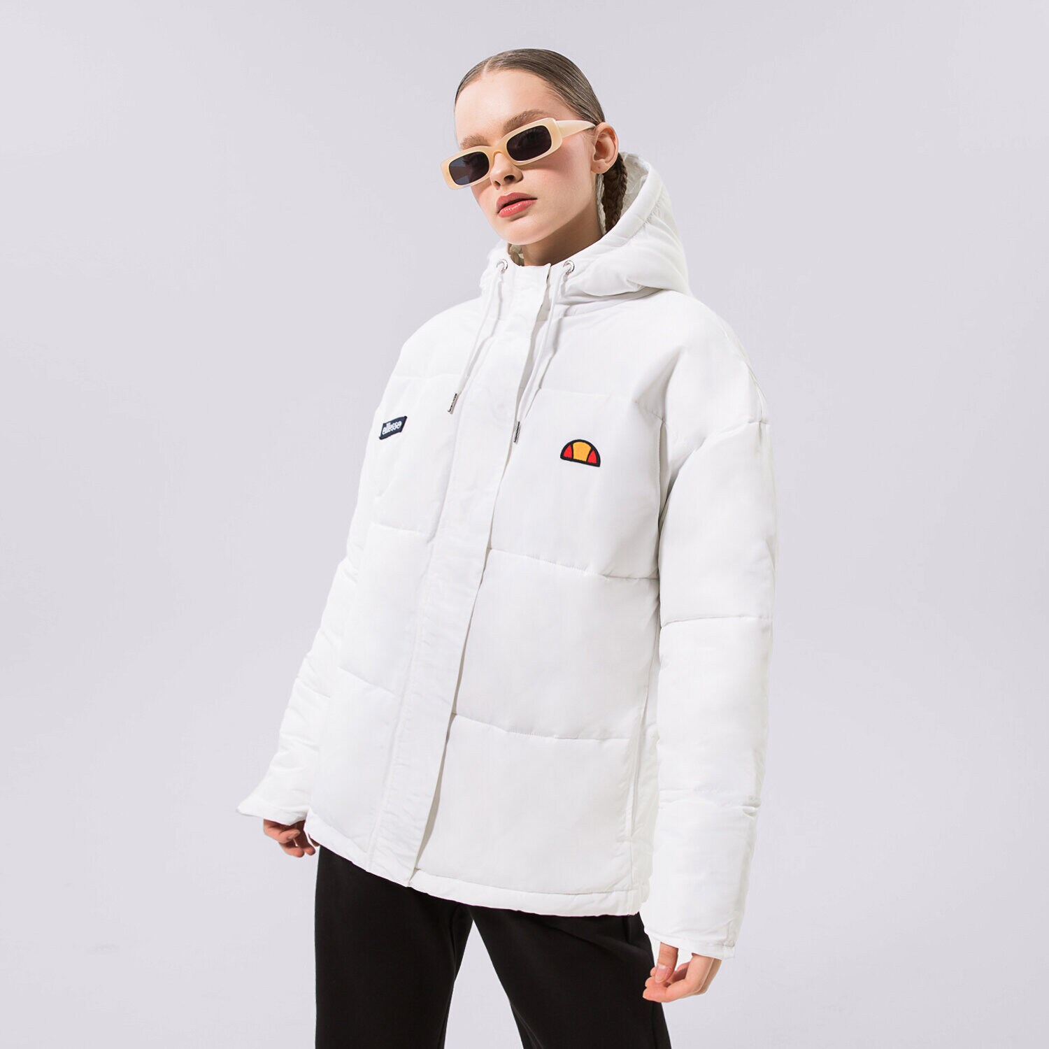 dámská zimní bunda ELLESSE BUNDA PÉŘOVÁ PEJO PADDED JACKET WHT SGC05501908 BÍLÁ