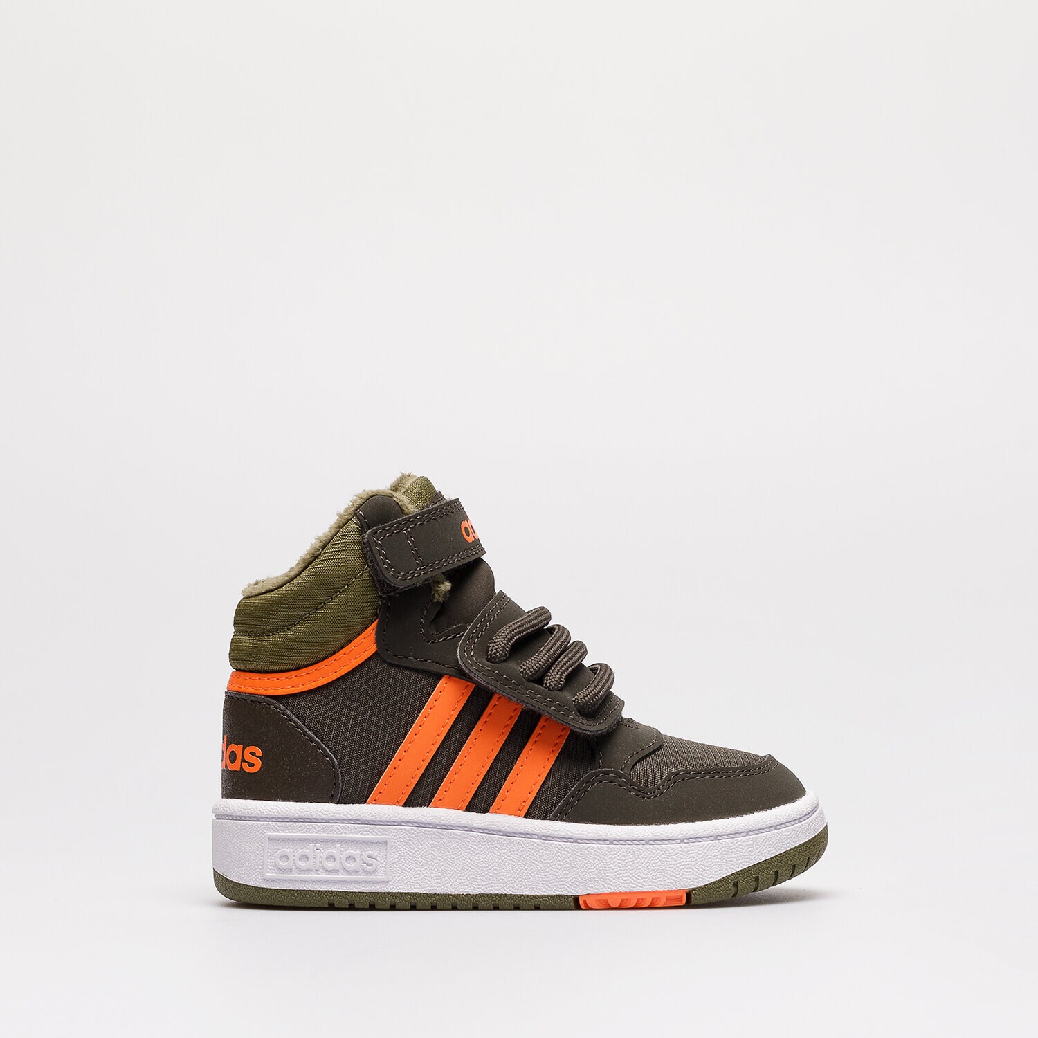 dětské tenisky ADIDAS HOOPS MID 3.0 FUR AC I  GW4480 KHAKI