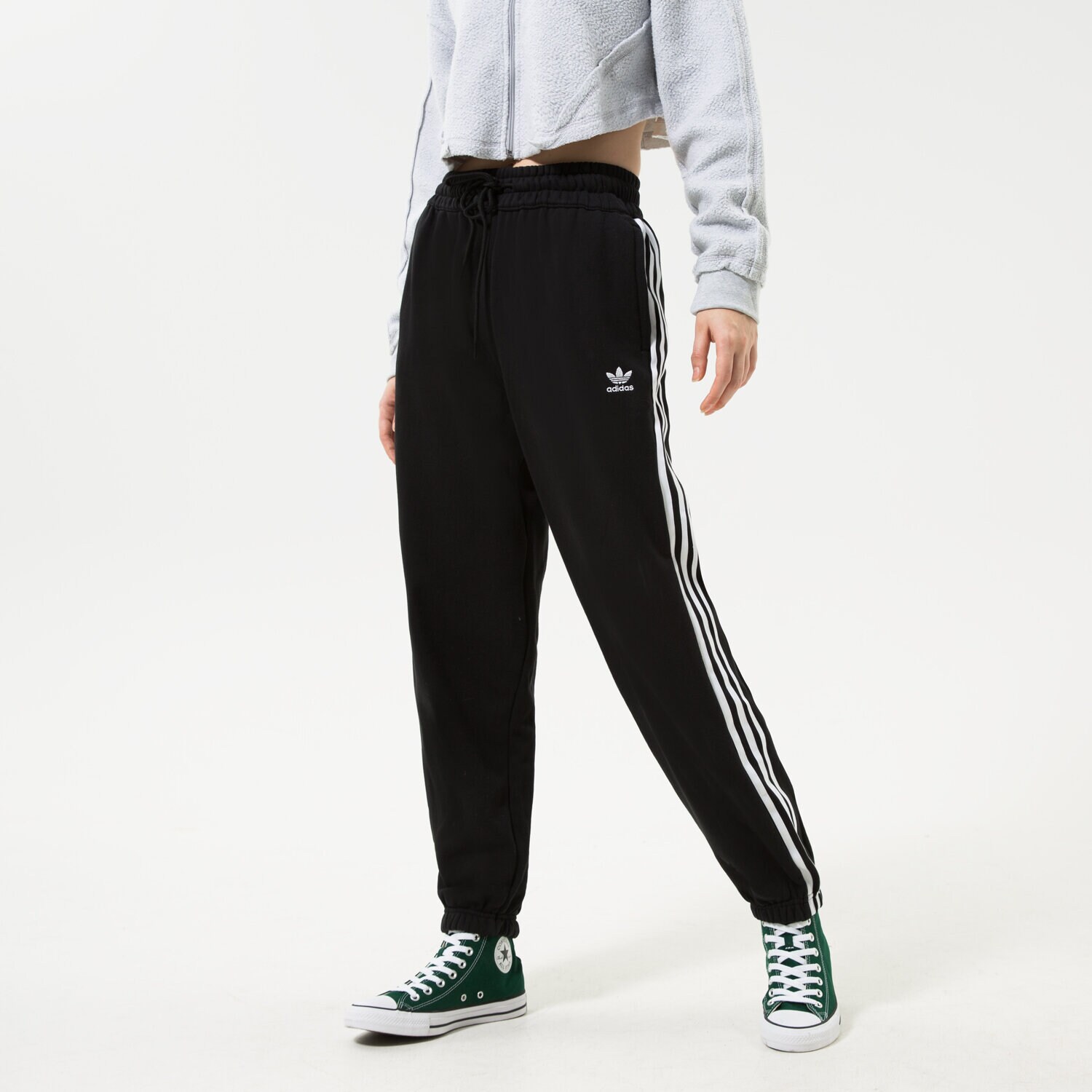 dámské kalhoty ADIDAS 3 STRIPES OVERSIZED JOGGERS HM2143 ČERNÁ