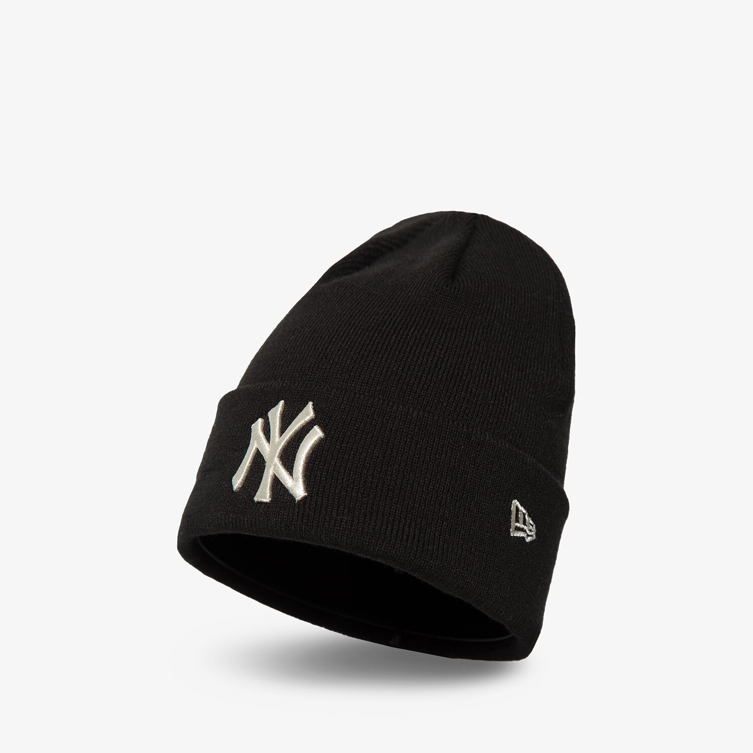 dámská čepice NEW ERA ČEPICE WMNS METALLIC BEANIE NYY 60292652 ČERNÁ