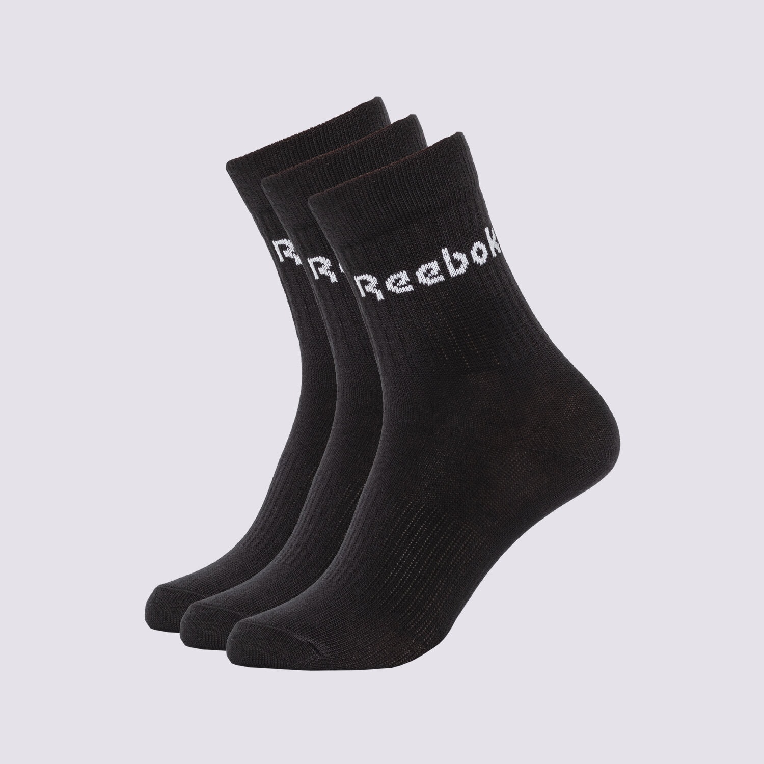 dámské ponožky REEBOK PONOŽKY ACT CORE MID CREW SOCK 3P GH0331 ČERNÁ
