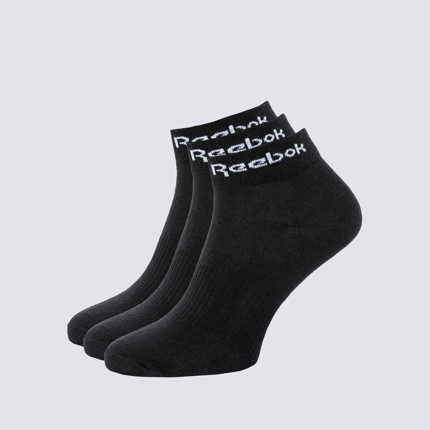 dámské ponožky REEBOK PONOŽKY ACT CORE ANKLE SOCK 3P GH8166 ČERNÁ