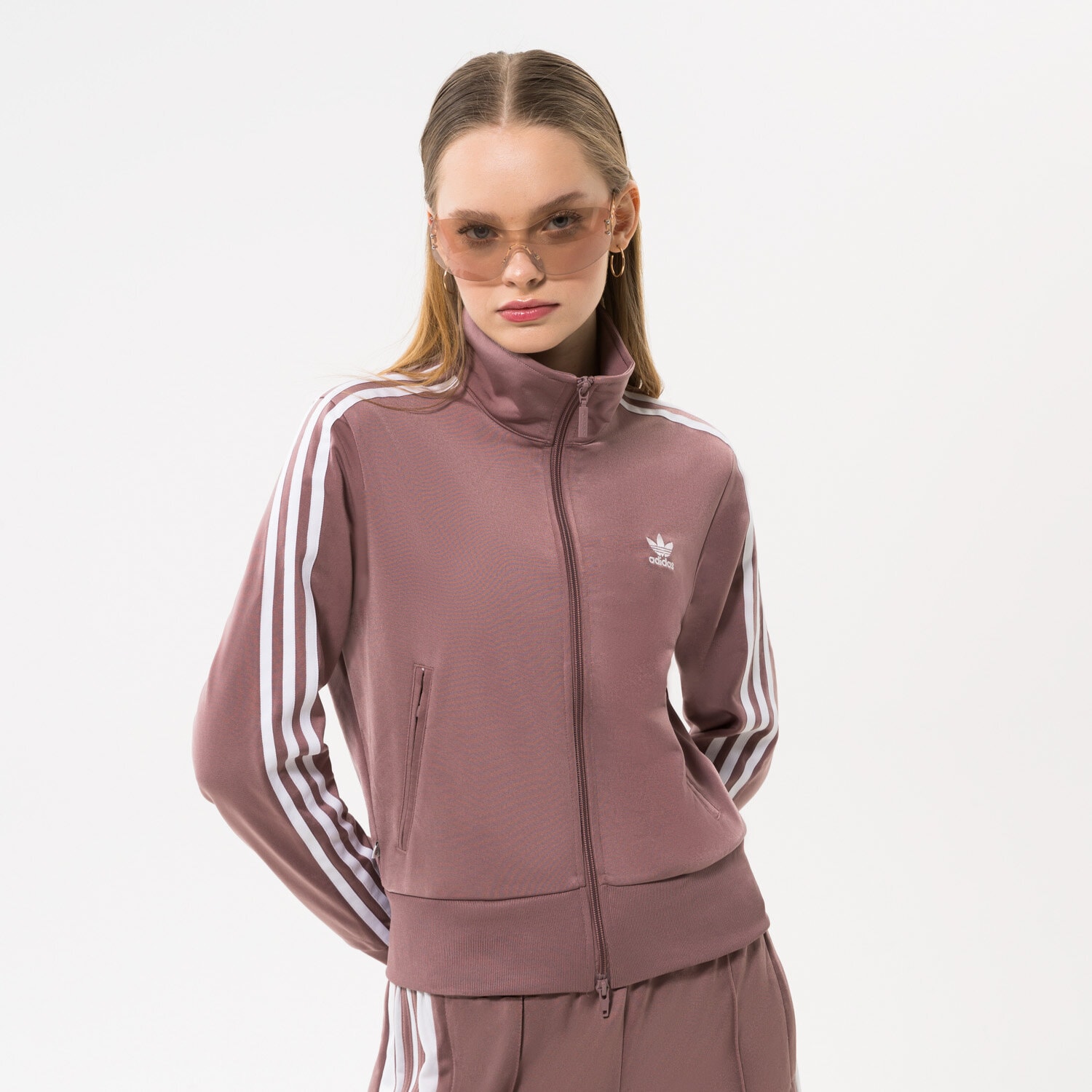 dámská mikina ADIDAS MIKINA ROZEPÍNACÍ S KAPUCÍ FIREBIRD TT PB HN5895 FIALOVÁ