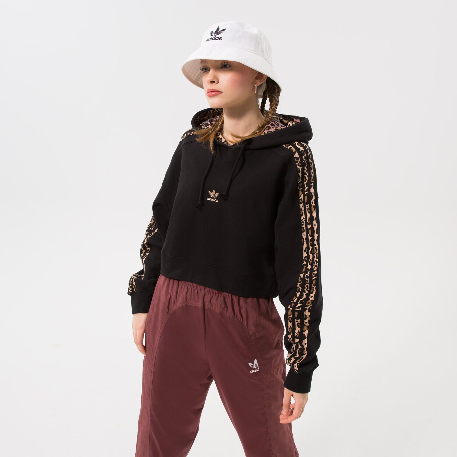 dámská mikina ADIDAS MIKINA HOODIE LOGO HK5184 ČERNÁ