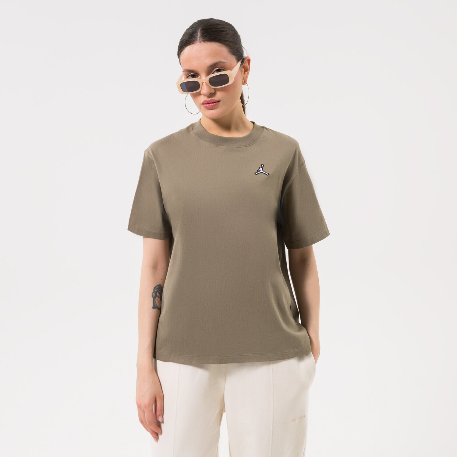 dámské tričko JORDAN TRIČKO W J ESSEN TEE CORE 22 DM5029-351 ZELENÁ