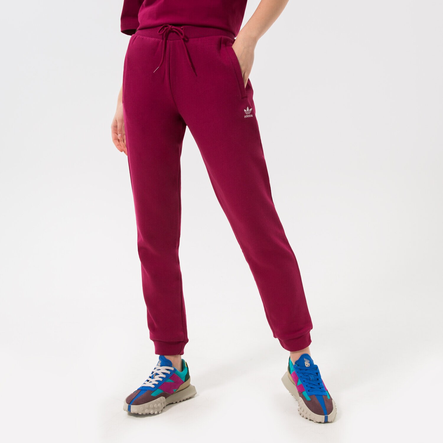 dámské kalhoty ADIDAS KALHOTY  TRACK PANT HM1838 BORDOVÁ