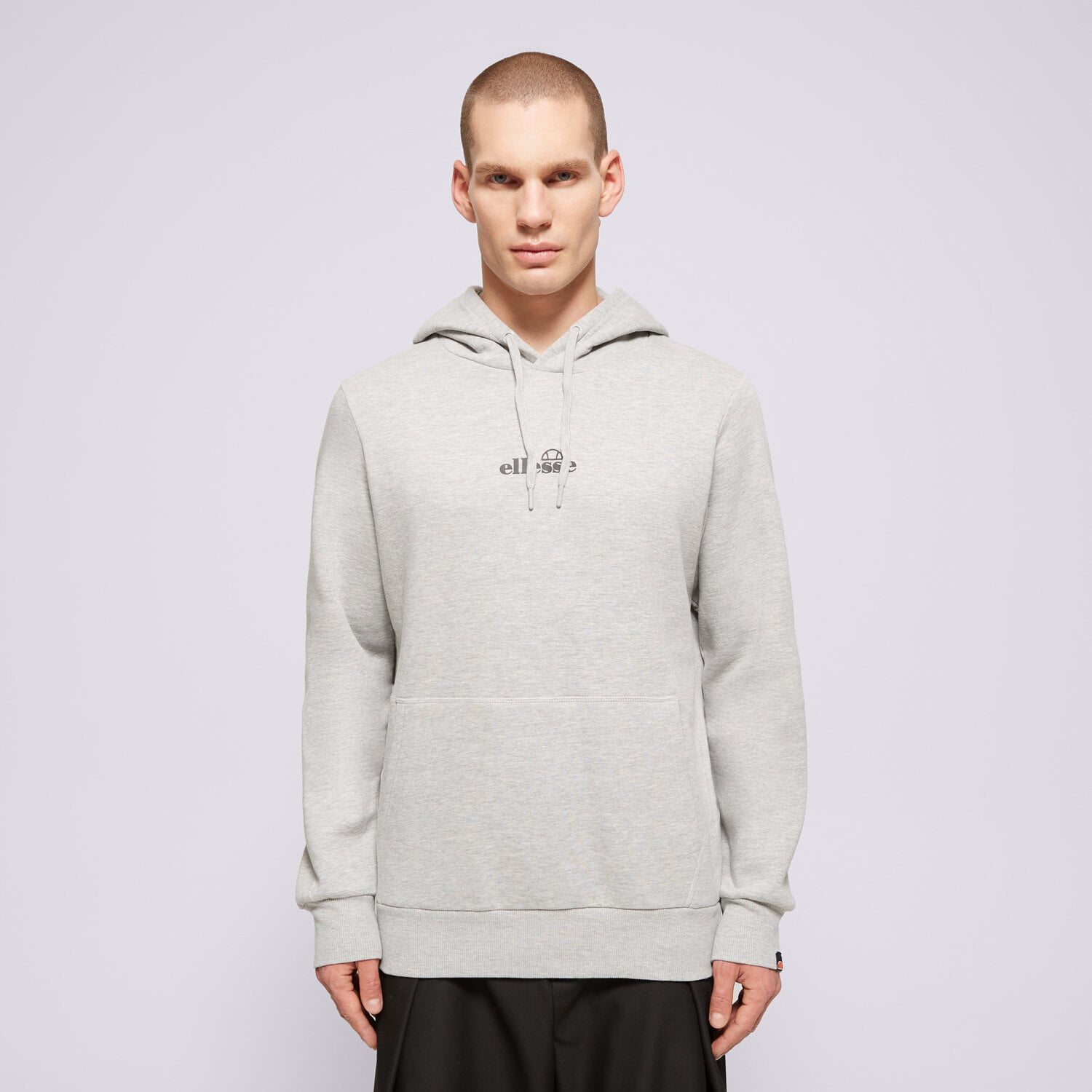 pánská mikina ELLESSE MIKINA S KAPUCÍ PERSHUTA GREY MRL OH HOODY SHP16466112 ŠEDÁ