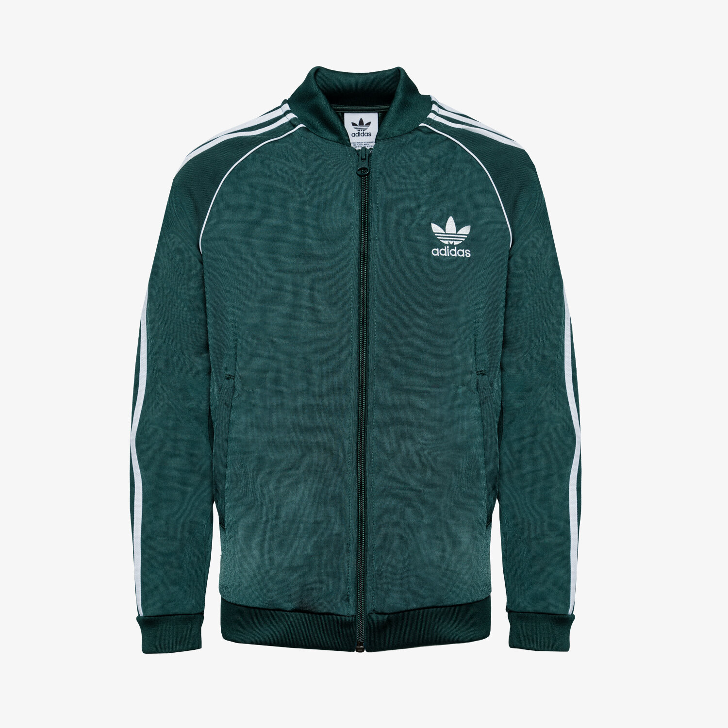 dětská mikina ADIDAS MIKINA ROZEPÍNACÍ SST TRACK TOP BOY HK0302 ZELENÁ