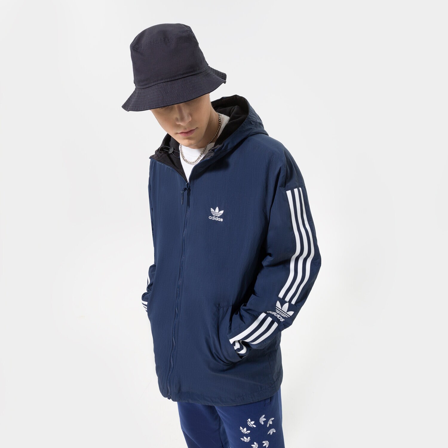 pánská zimní bunda ADIDAS BUNDA ZIMNÍ LOCK-UP PF JKT HL9188 MODRÁ