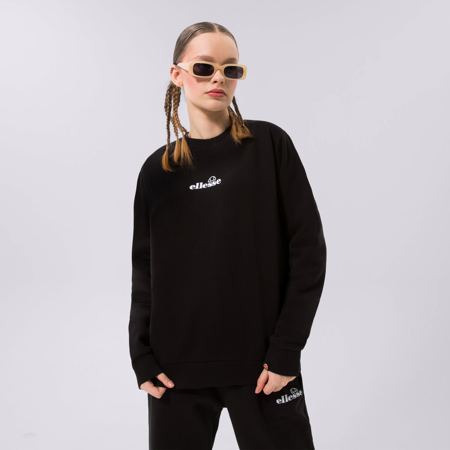 dámská mikina ELLESSE MIKINA SVETLANA SWEATSHIRT BLK SGP16454011 ČERNÁ
