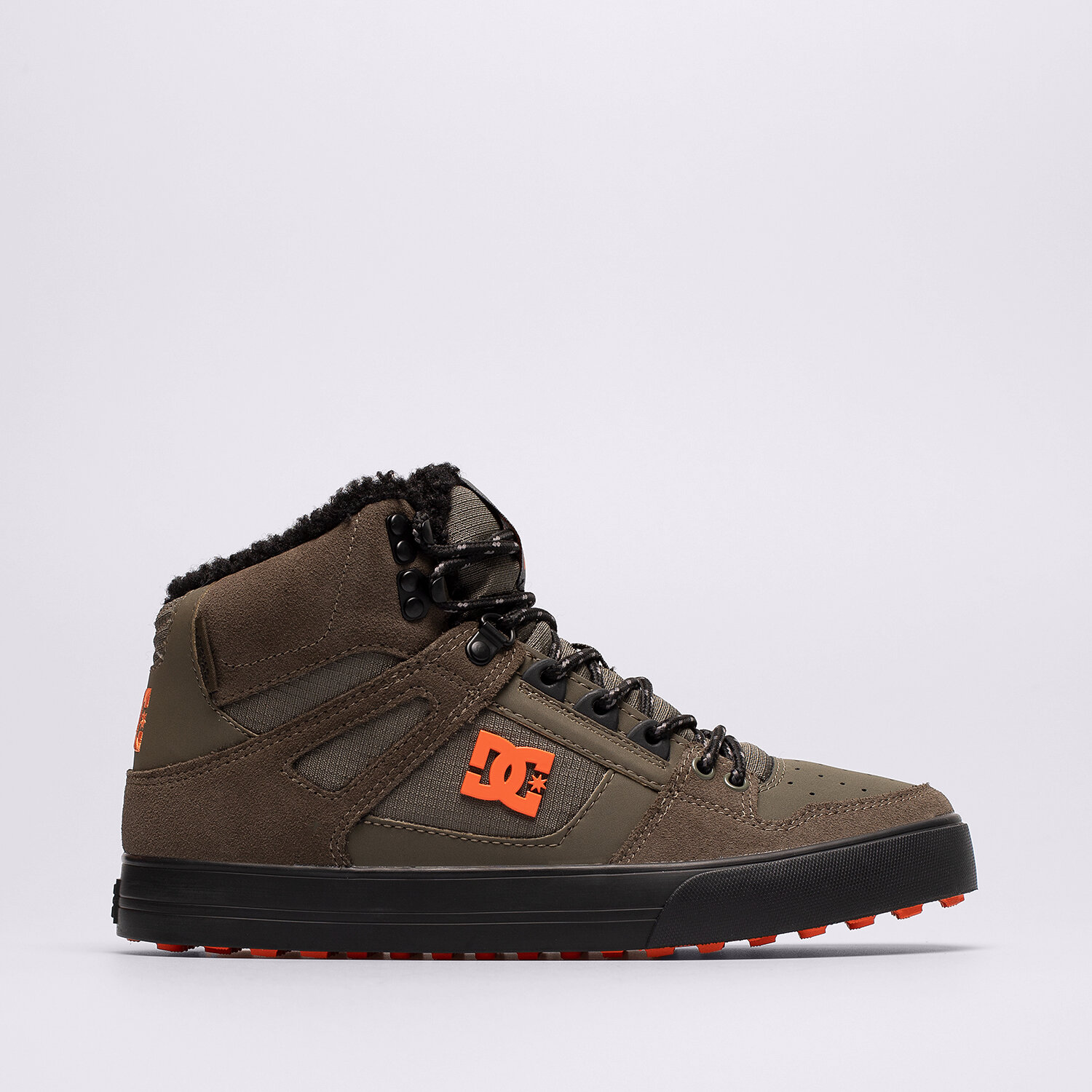 pánská outdoorová obuv DC PURE HIGH-TOP WC WNT ADYS400047DOO KHAKI