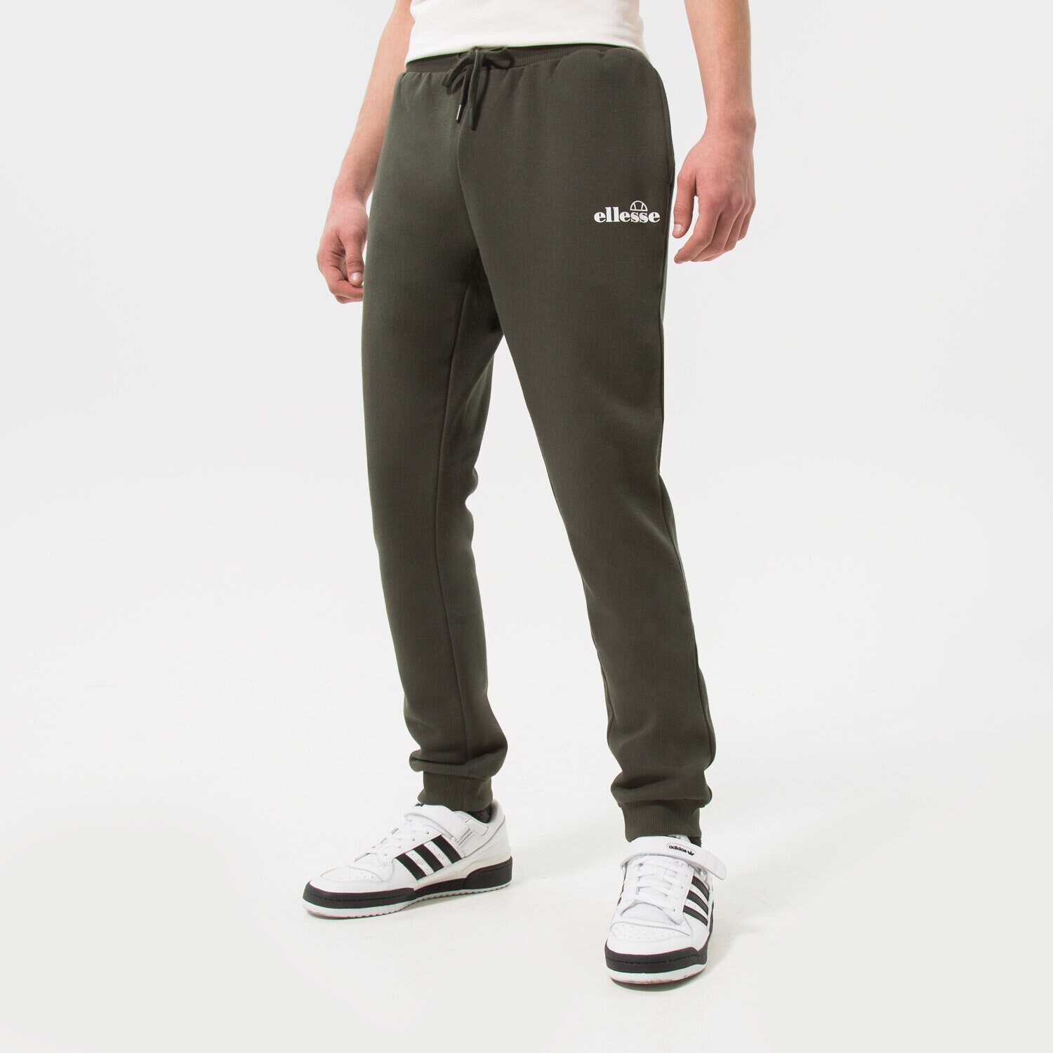 pánské kalhoty ELLESSE KALHOTY  CRAVO JOG PANT DGREEN SHP16465502 ZELENÁ