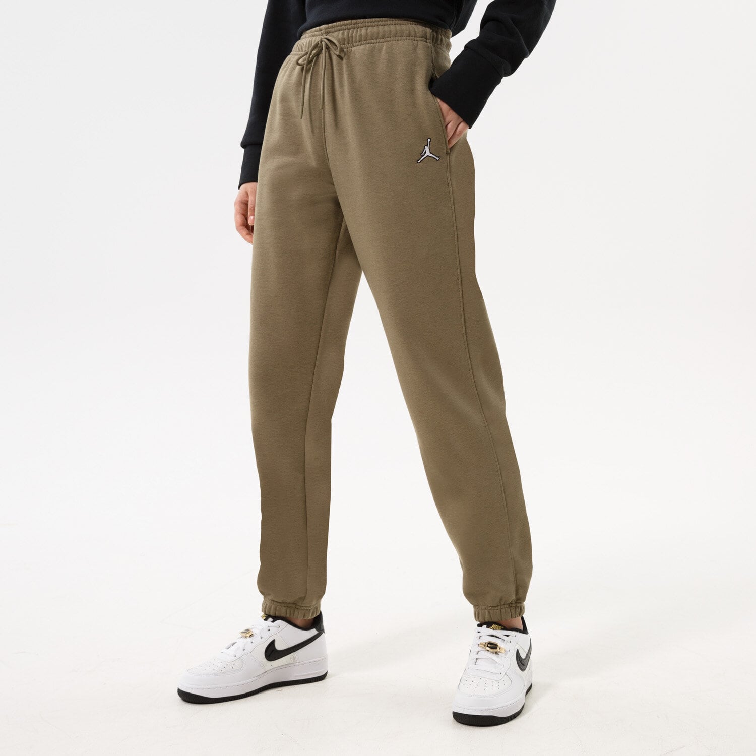 dámské kalhoty JORDAN KALHOTY  W J BRKLN FLC PANT DQ4478-351 ZELENÁ