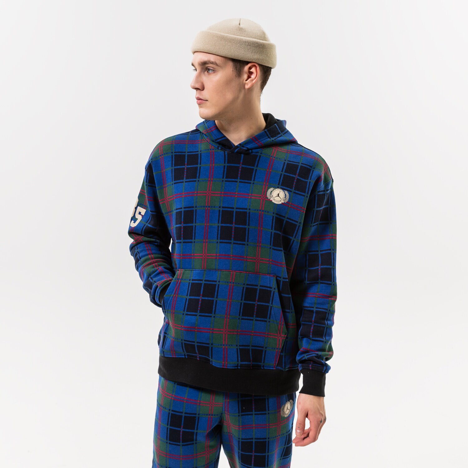 pánská mikina JORDAN MIKINA M J ESSENTIAL HOL PLD FLEECE DV1578-333 VÍCEBAREVNÁ