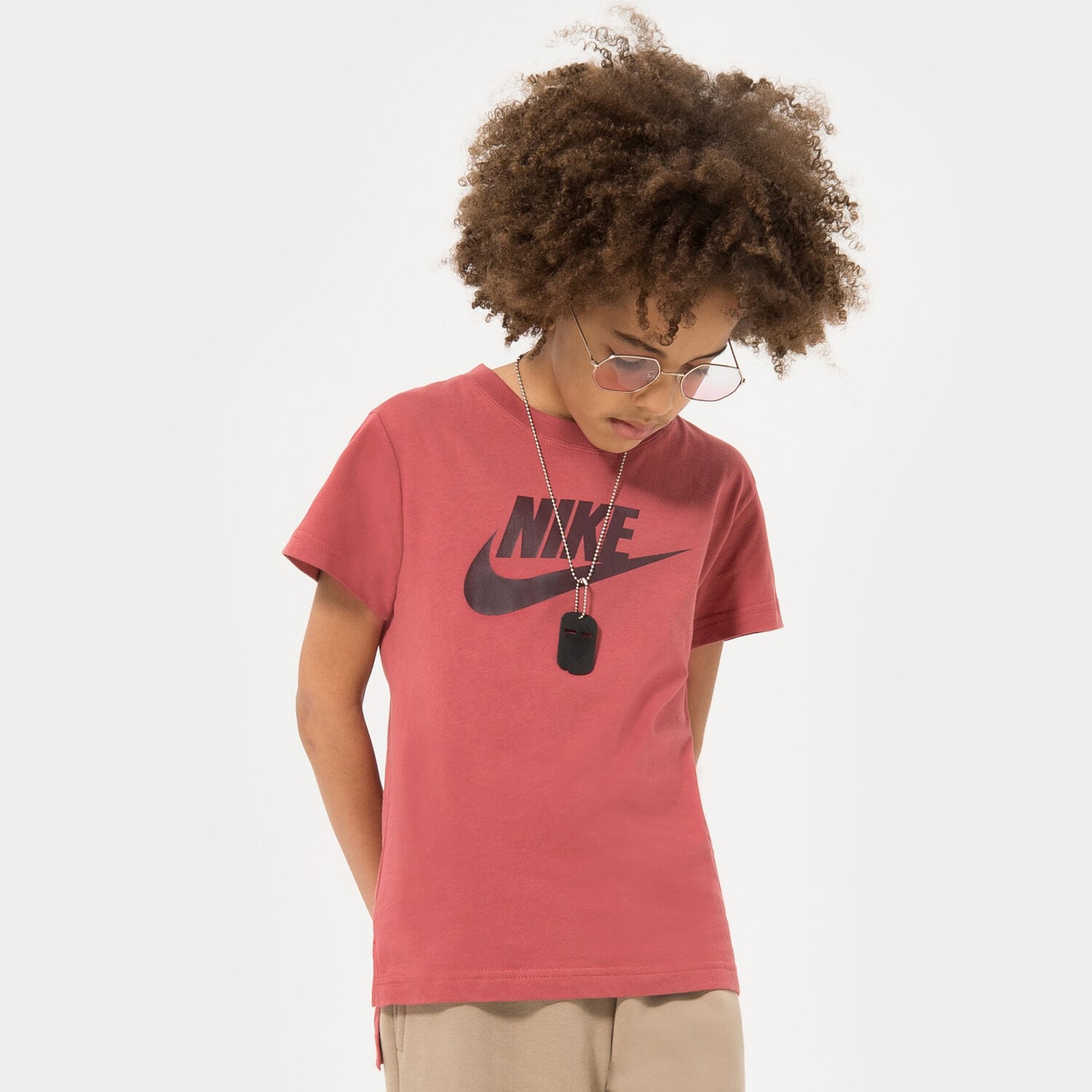 dětské tričko NIKE TRIČKO SPORTSWEAR BOY AR5088-691 RŮŽOVÁ