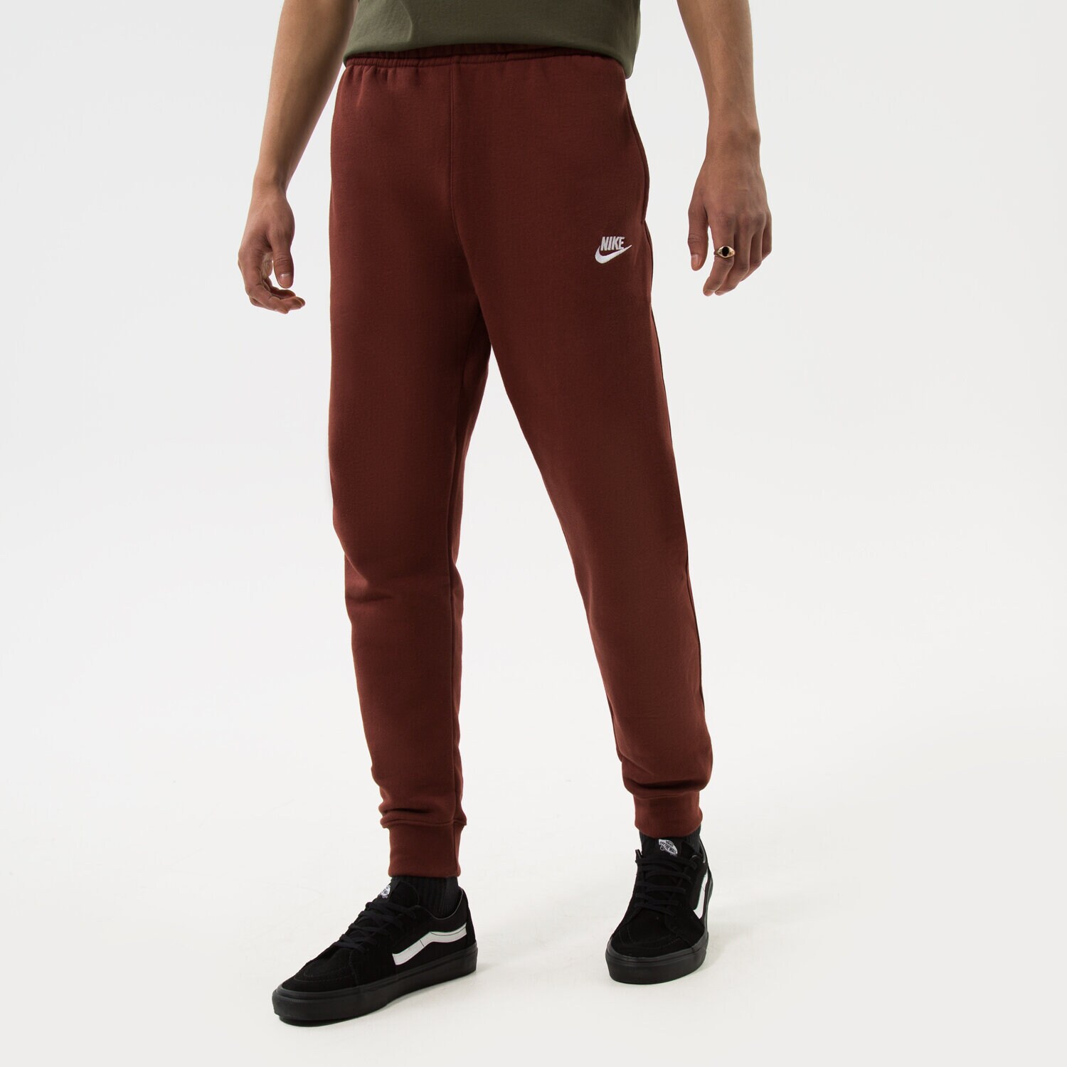 pánské kalhoty NIKE KALHOTY  SPORTSWEAR CLUB FLEECE BV2671-217 HNĚDÁ