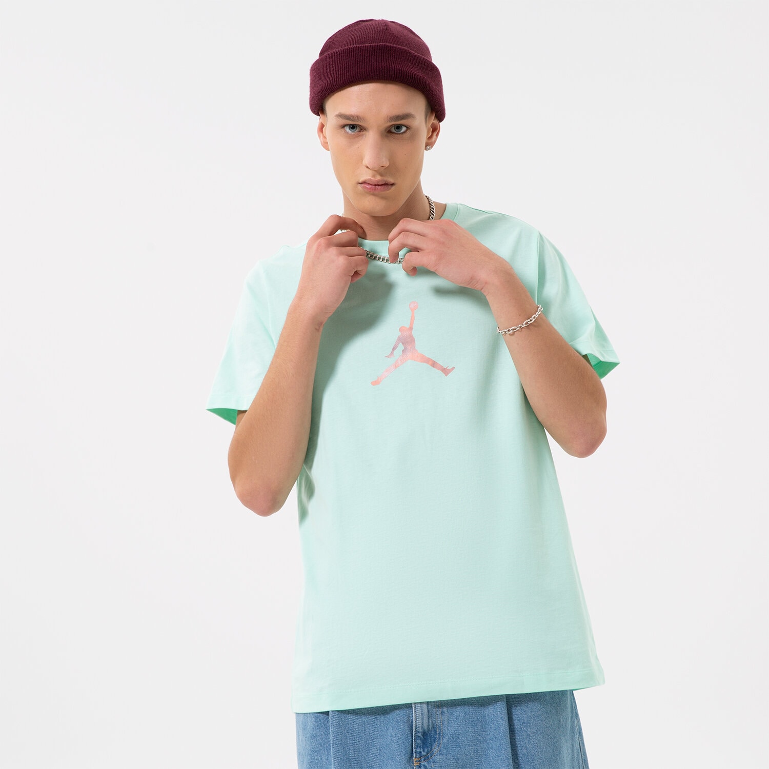 pánské tričko JORDAN TRIČKO M J SPRT DNA 23 SS CREW DO8898-379 ZELENÁ