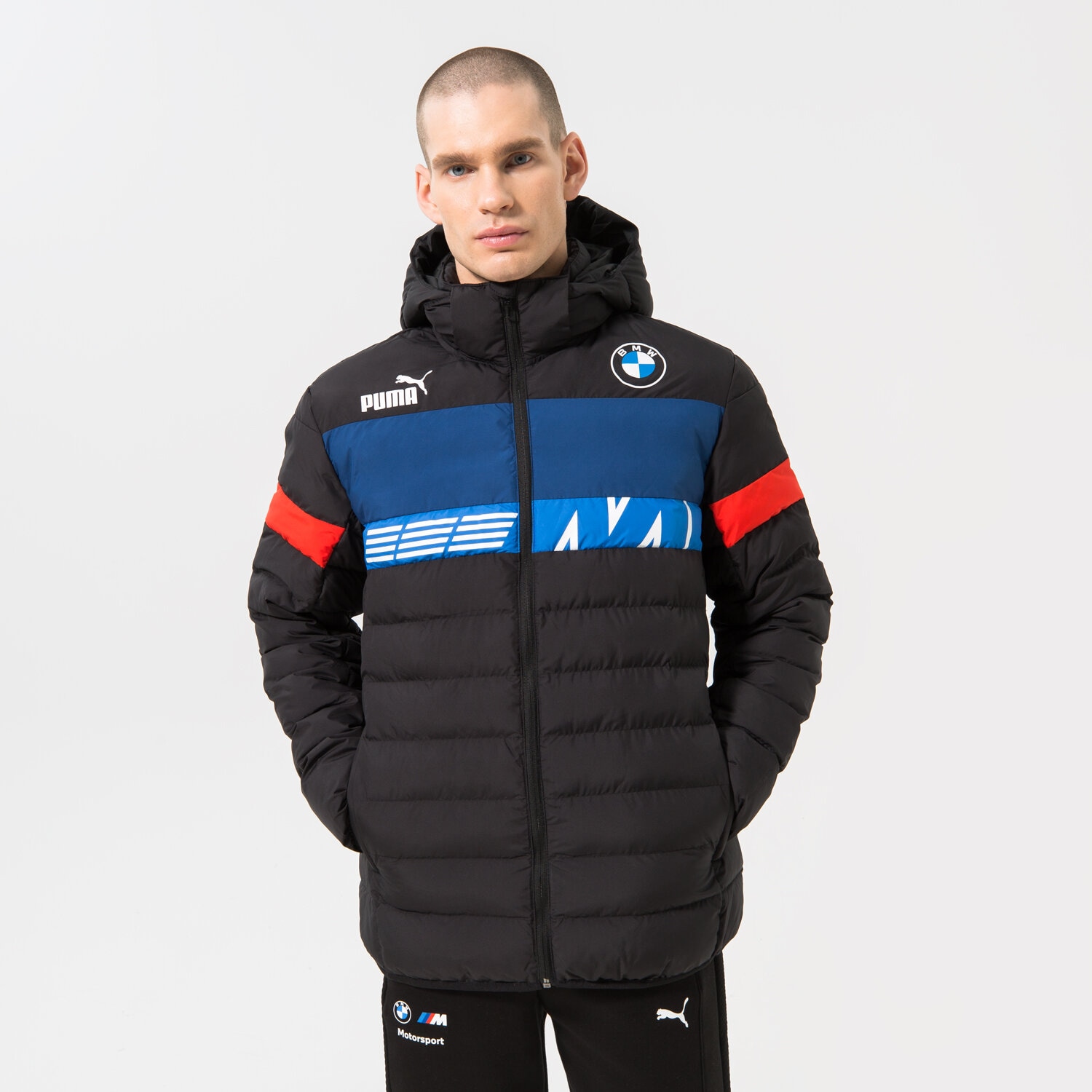 pánská zimní bunda PUMA BUNDA ZIMNÍ PUMA BMW MMS ECOLITE DOWN SDS JACKET 535100-01 ČERNÁ