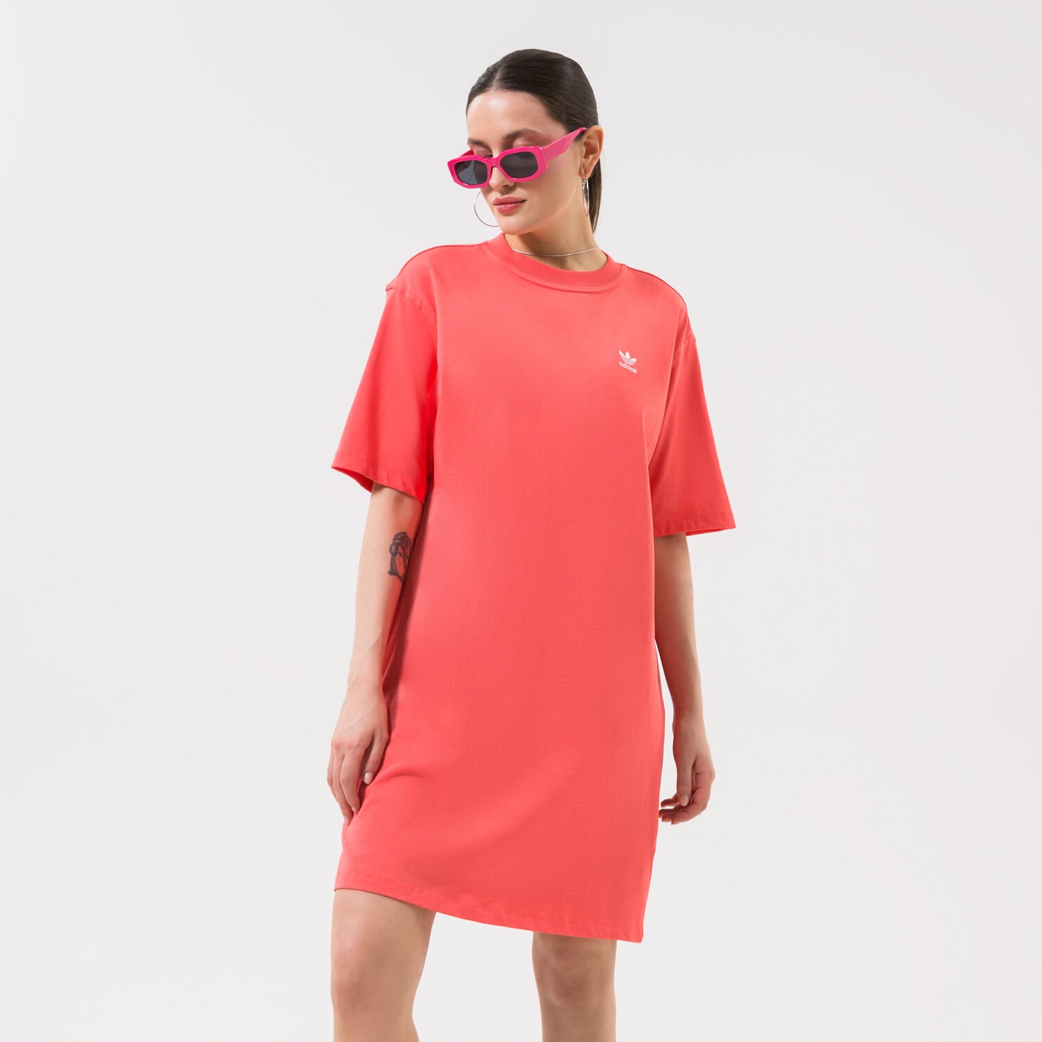 dámské šaty ADIDAS ŠATY HC2043 HC2043 RŮŽOVÁ