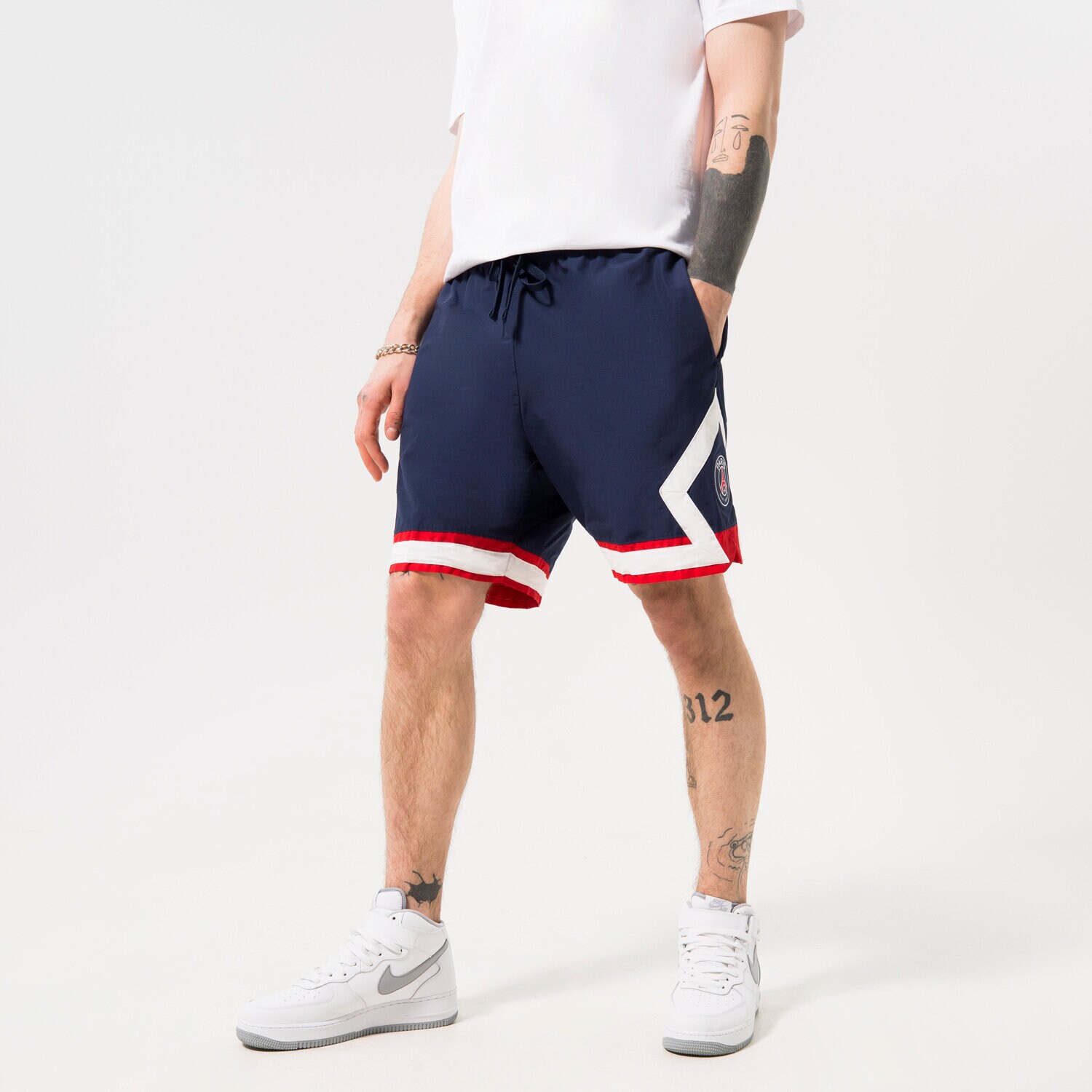 pánské kraťasy JORDAN ŠORTKY  PARIS SAINT-GERMAIN JUMPMAN DB6516-410 TMAVOMODRÁ