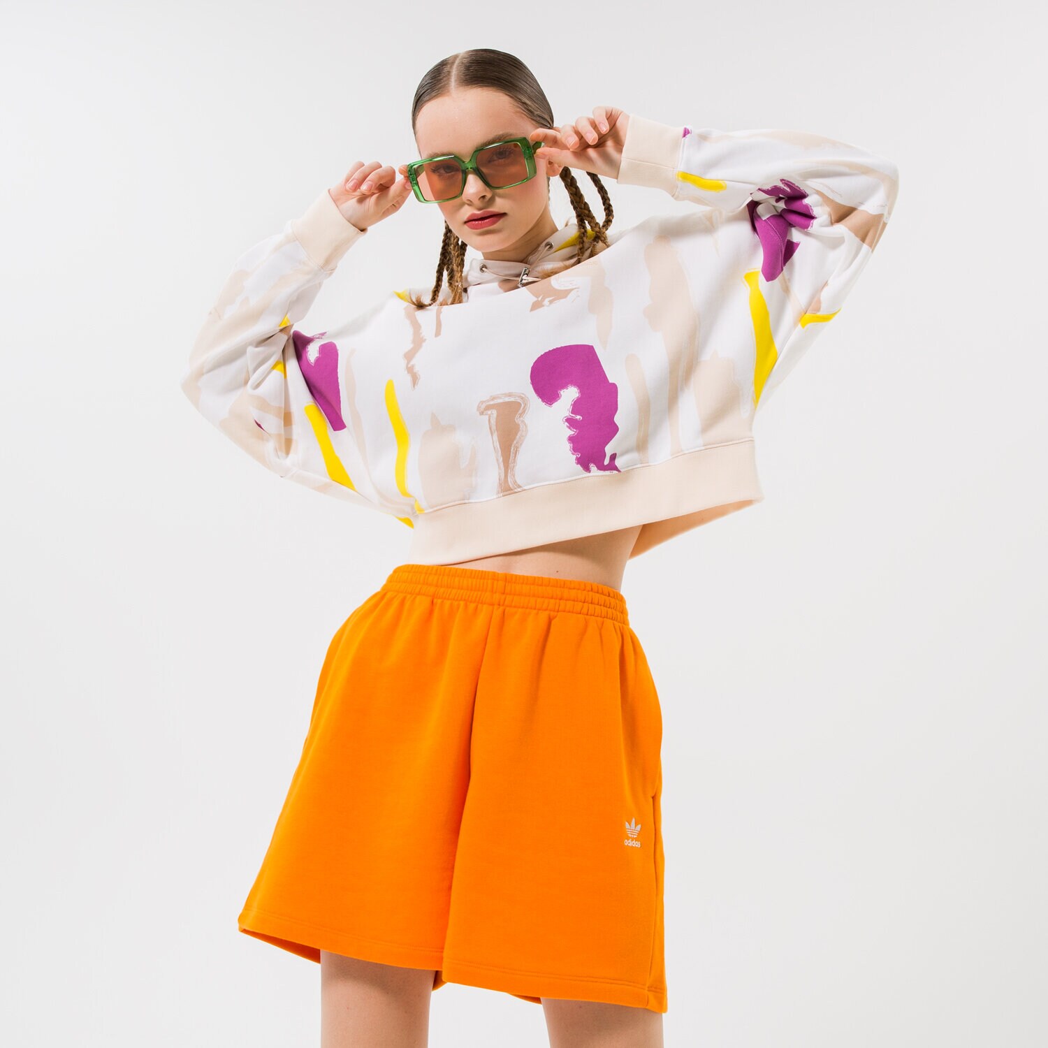 dámská mikina ADIDAS MIKINA S KAPUCÍ HOODIE HM2623 VÍCEBAREVNÁ