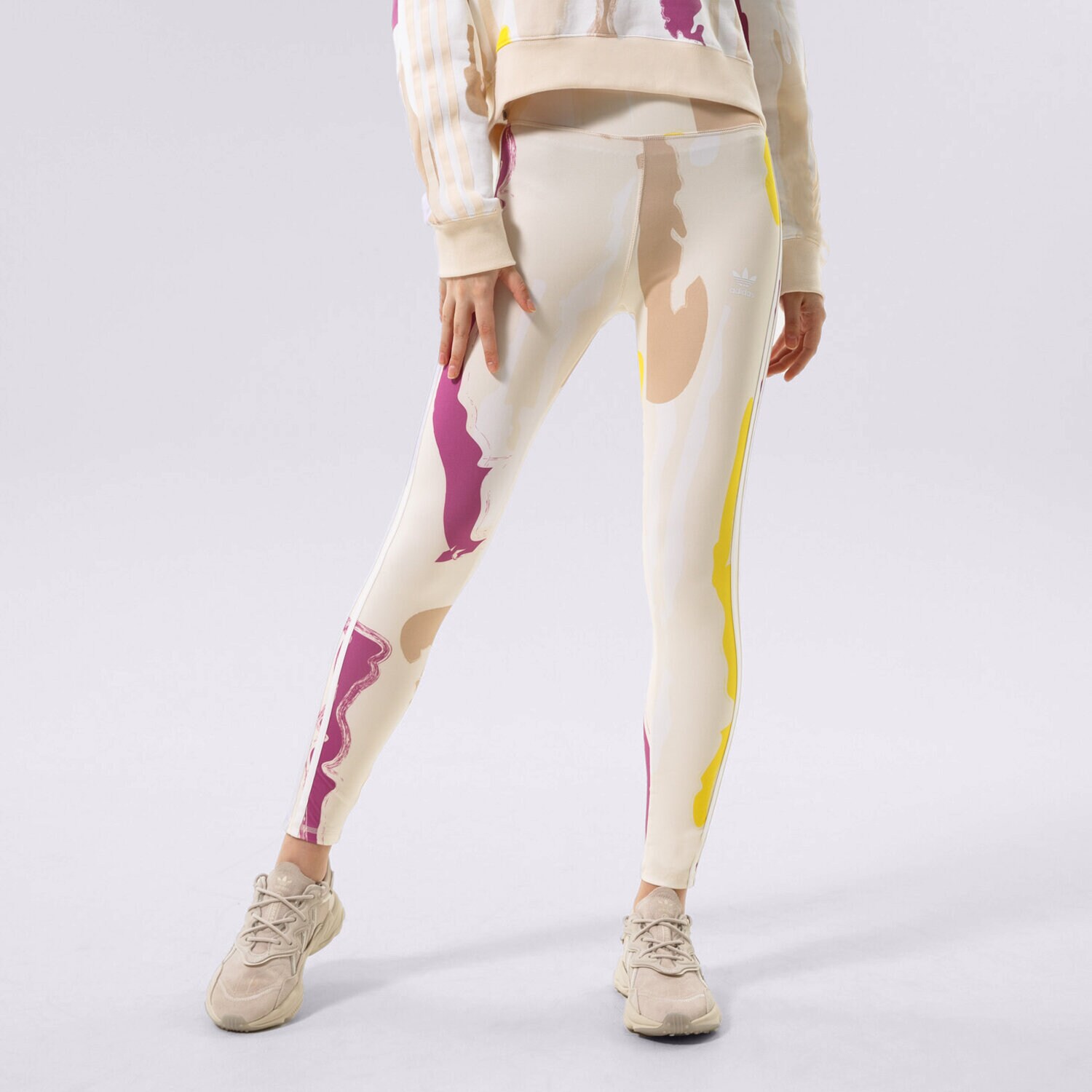 dámské kalhoty ADIDAS LEGGINGS 7/8 LEGGINGS HM2624 VÍCEBAREVNÁ