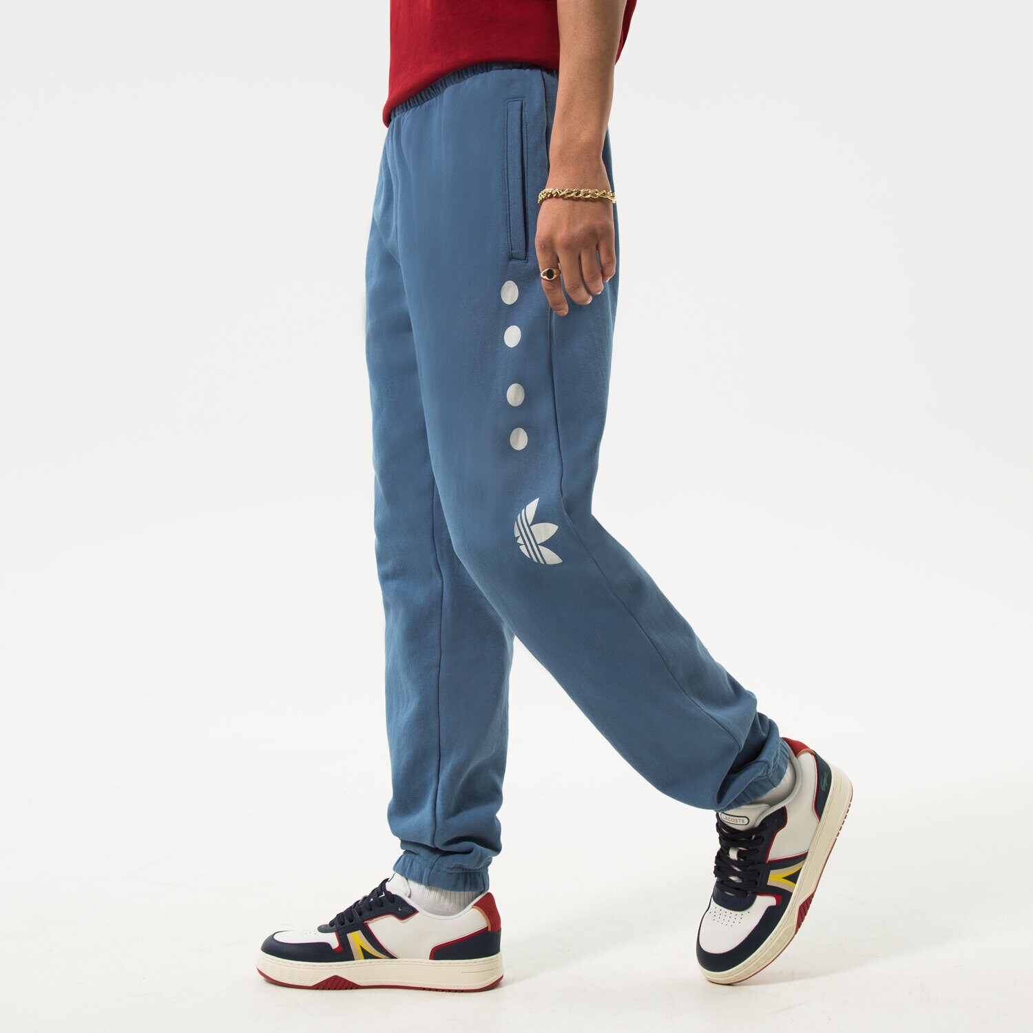 pánské kalhoty ADIDAS KALHOTY  LOGO SWTPNT HM4947 HNĚDÁ