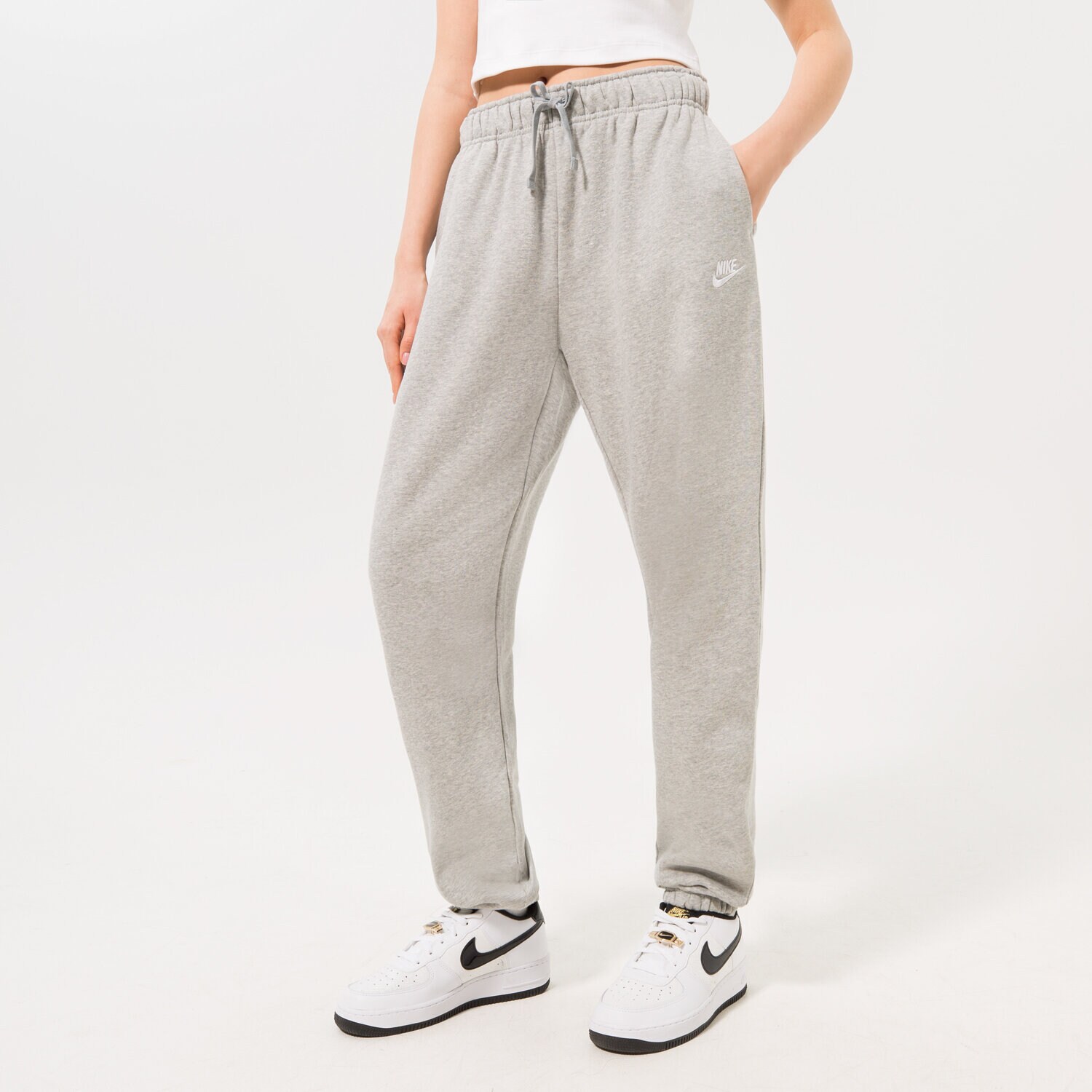 dámské kalhoty NIKE KALHOTY  NSW CLUB OS PANT DGH DQ5800-063 ŠEDÁ