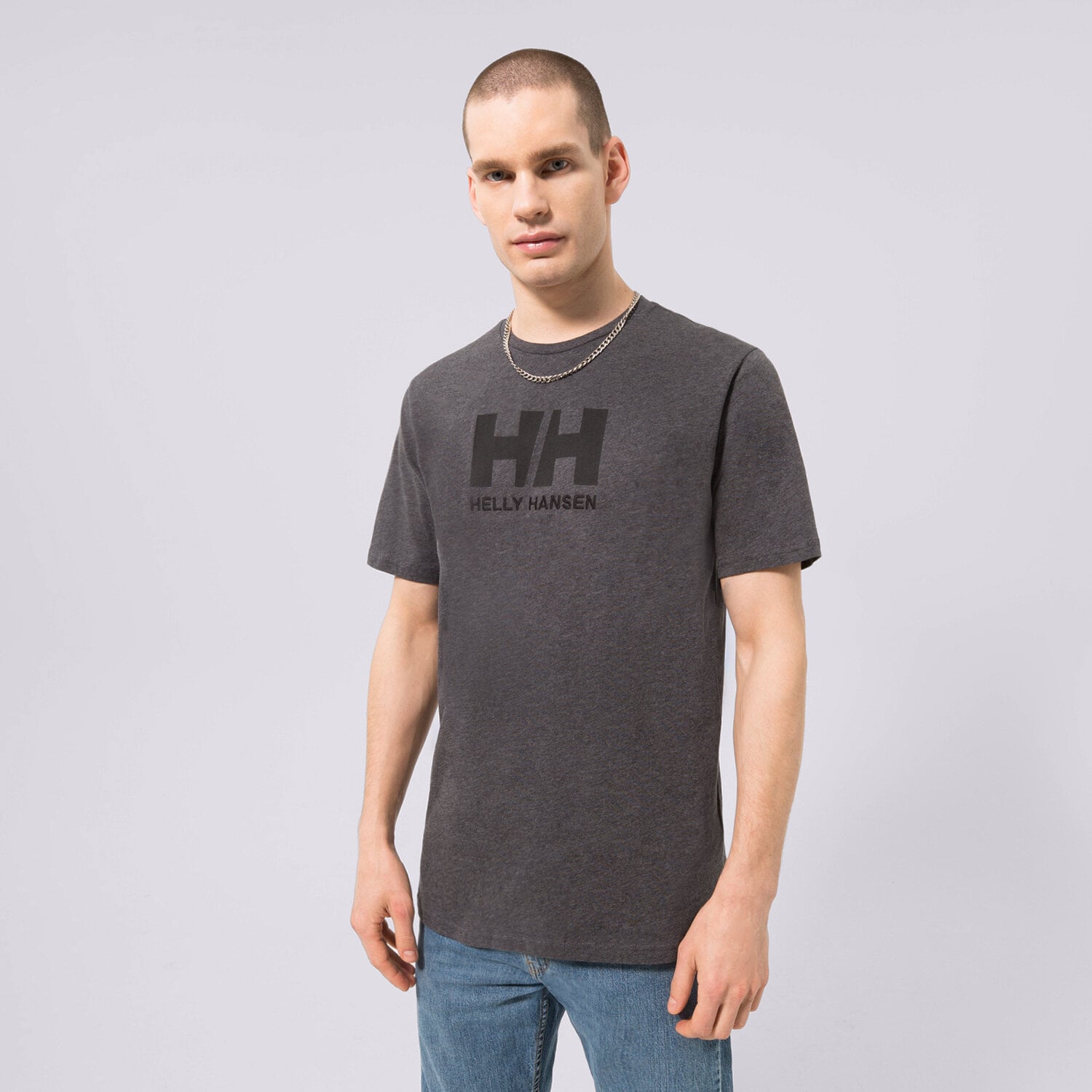 pánské tričko HELLY HANSEN TRIČKO HH LOGO TRIČKO 33979982 ŠEDÁ
