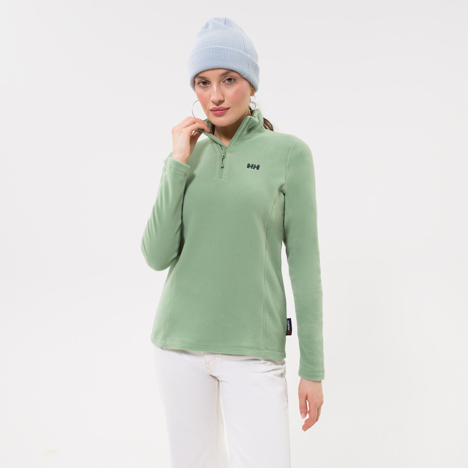 dámská mikina HELLY HANSEN FLEECE MIKINA   W DAYBREAKER 1/2 ZIP FLEECE 50845406 ZELENÁ