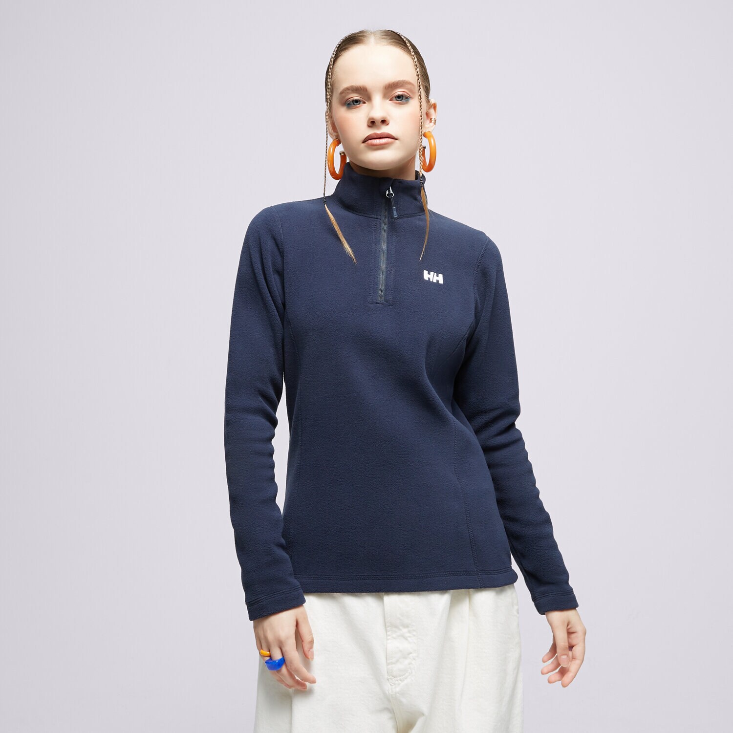dámská mikina HELLY HANSEN FLEECE MIKINA   W DAYBREAKER 1/2 ZIP FLEECE 50845599 TMAVOMODRÁ