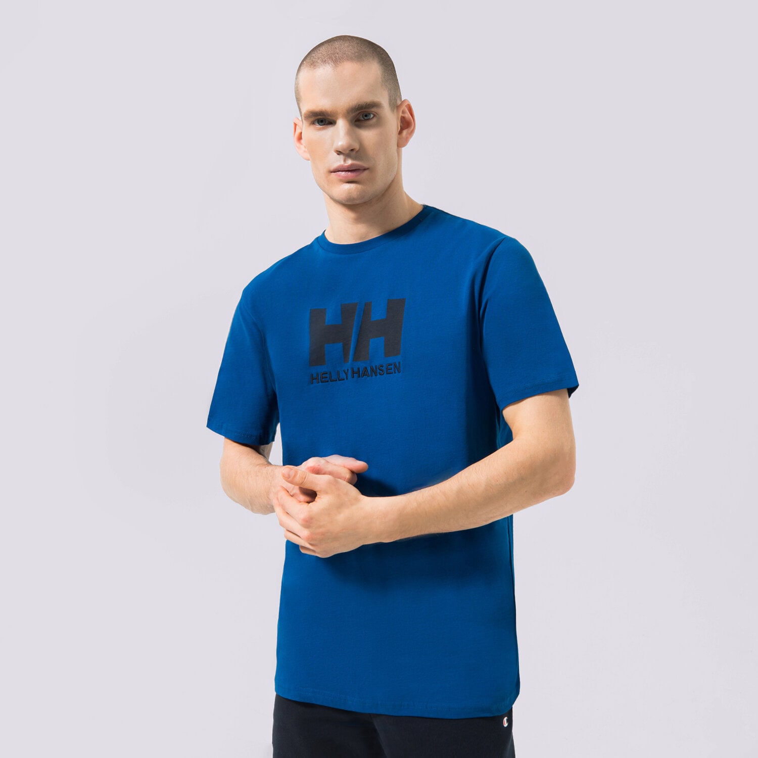 pánské tričko HELLY HANSEN TRIČKO HH LOGO TRIČKO 33979606 TMAVOMODRÁ