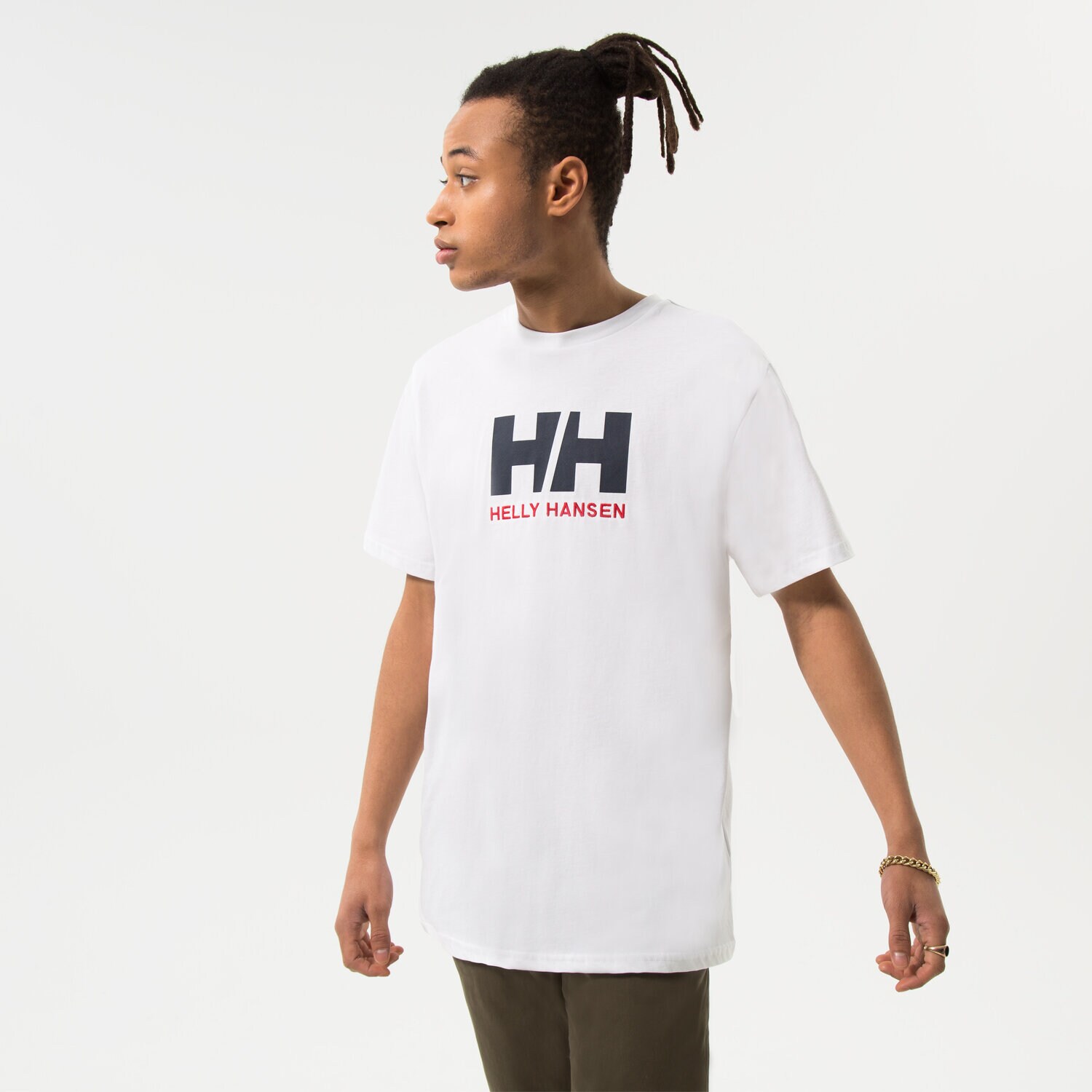 pánské tričko HELLY HANSEN TRIČKO HH LOGO TRIČKO 33979001 BÍLÁ