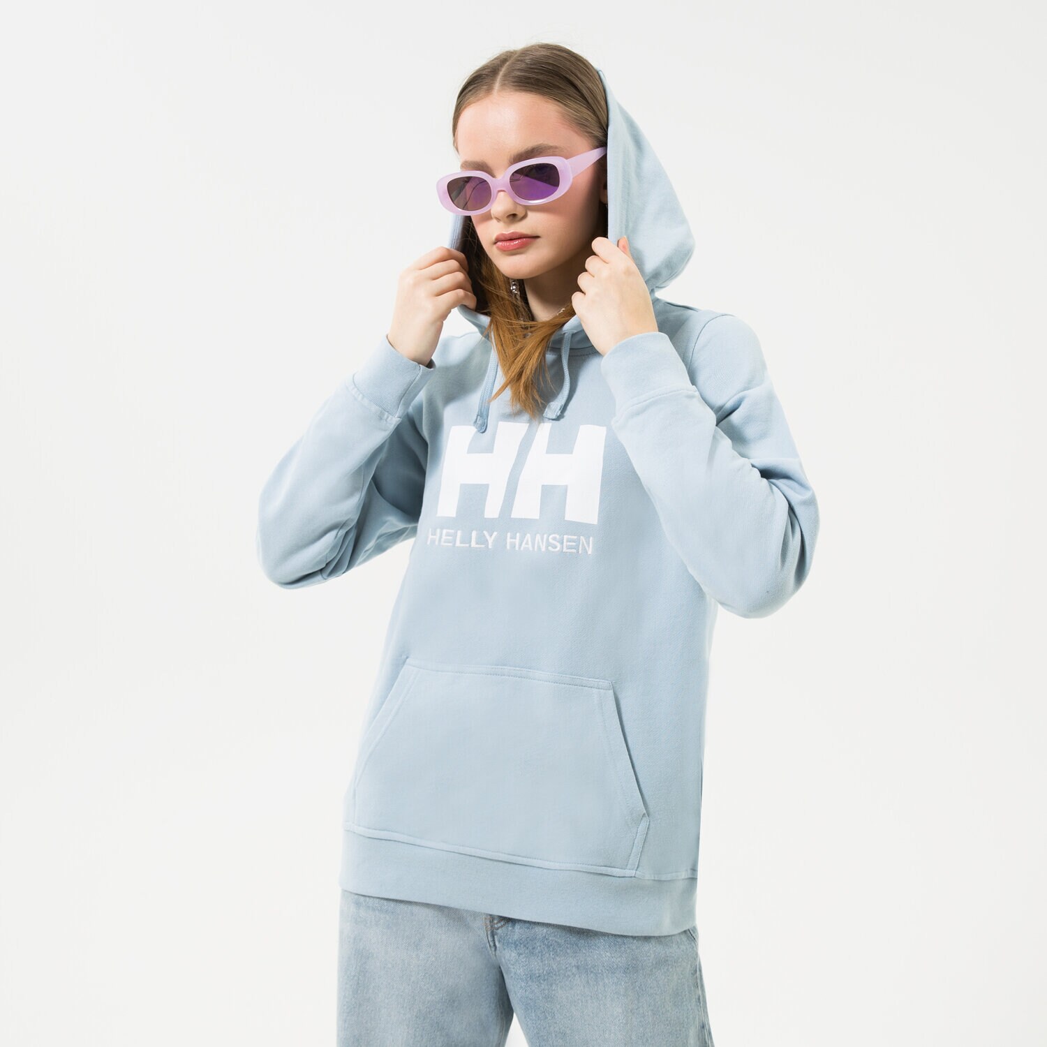 dámská mikina HELLY HANSEN MIKINA S KAPUCÍ W HH LOGO HOODIE 33978582 MODRÁ
