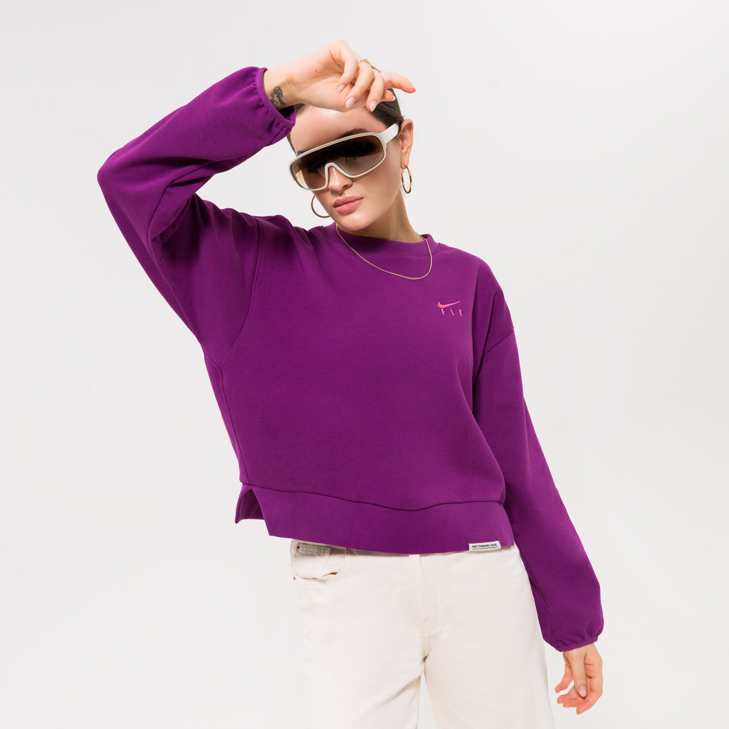 dámská mikina NIKE MIKINA W NK DF SI CREWNECK NBA DQ6817-503 FIALOVÁ