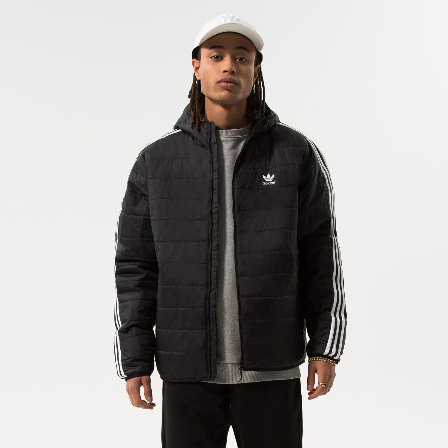 pánská zimní bunda ADIDAS BUNDA ZIMNÍ PAD HOODED PUFF HL9211 ČERNÁ