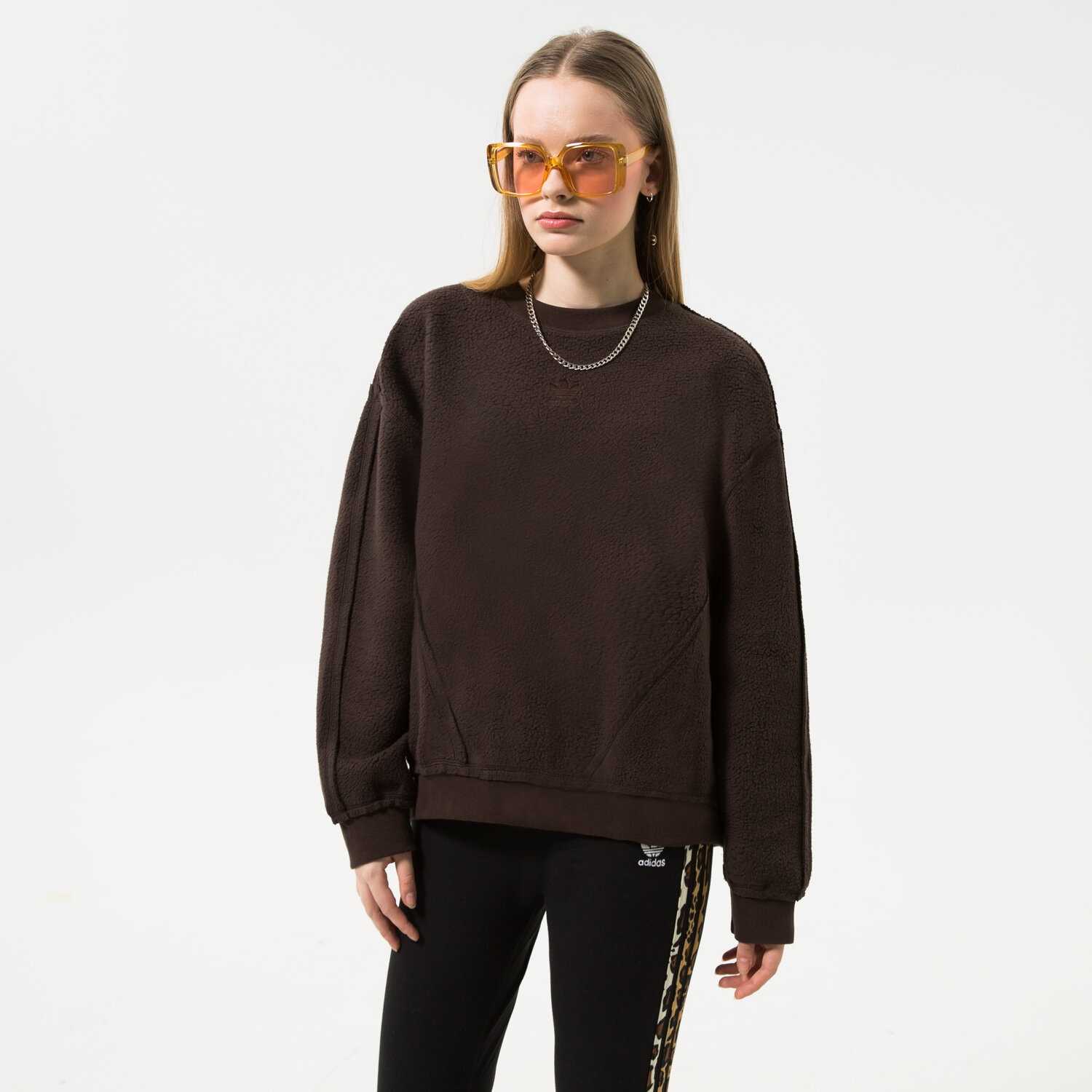 dámská mikina ADIDAS MIKINA SWEATER HL9126 ŠEDÁ