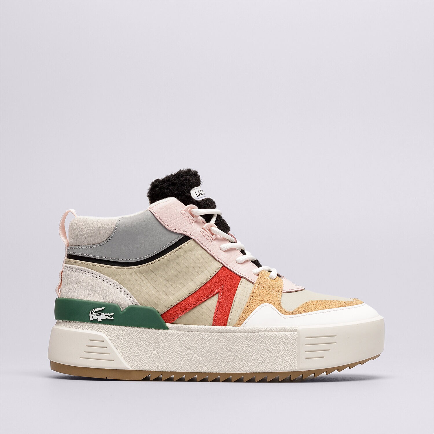 dámské tenisky LACOSTE L002 WNTR MID 2221 SFA 744SFA00701S4 ŠEDÁ