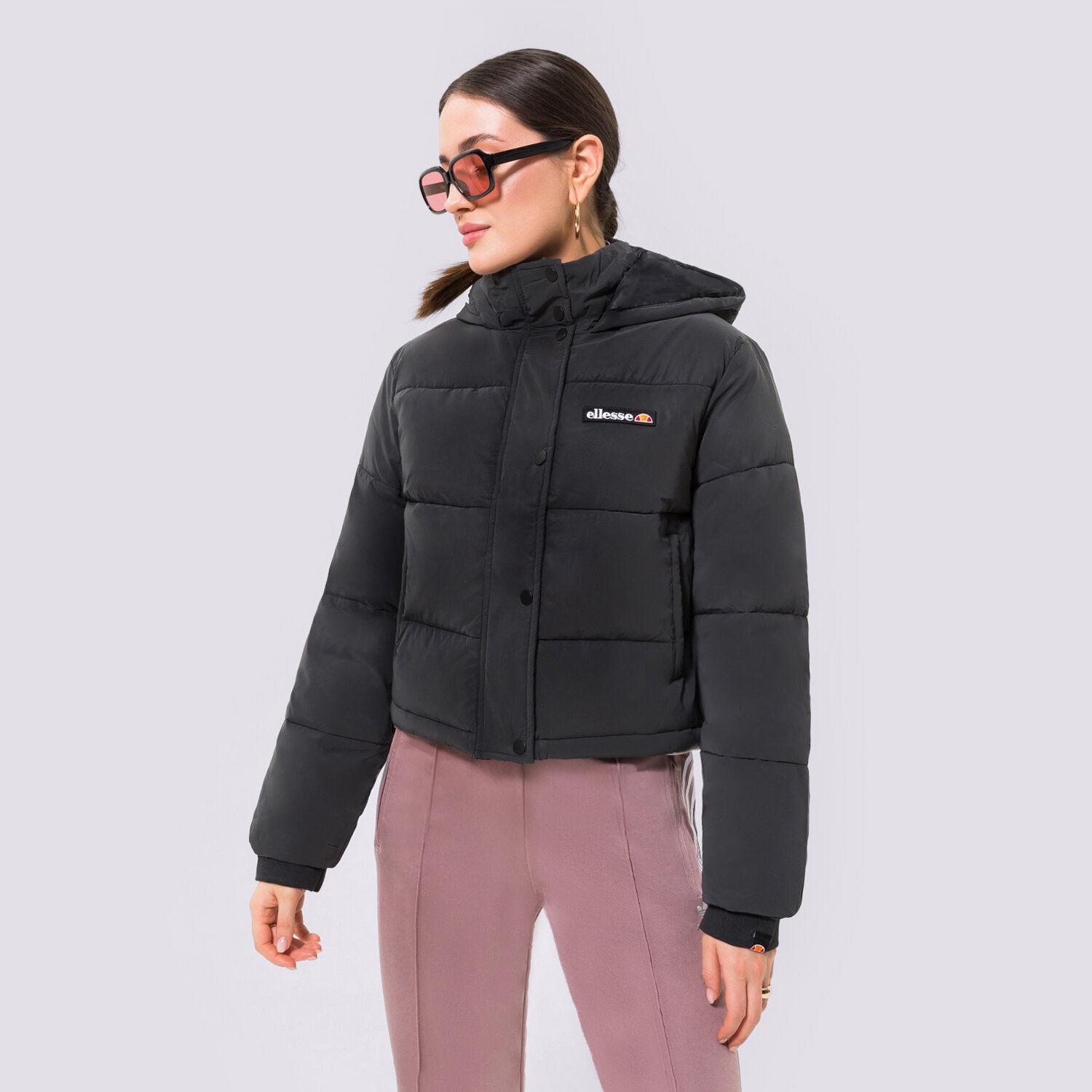 dámská zimní bunda ELLESSE BUNDA PÉŘOVÁ MONOLIS PADDED JACKET BLK SGK09611011 ČERNÁ
