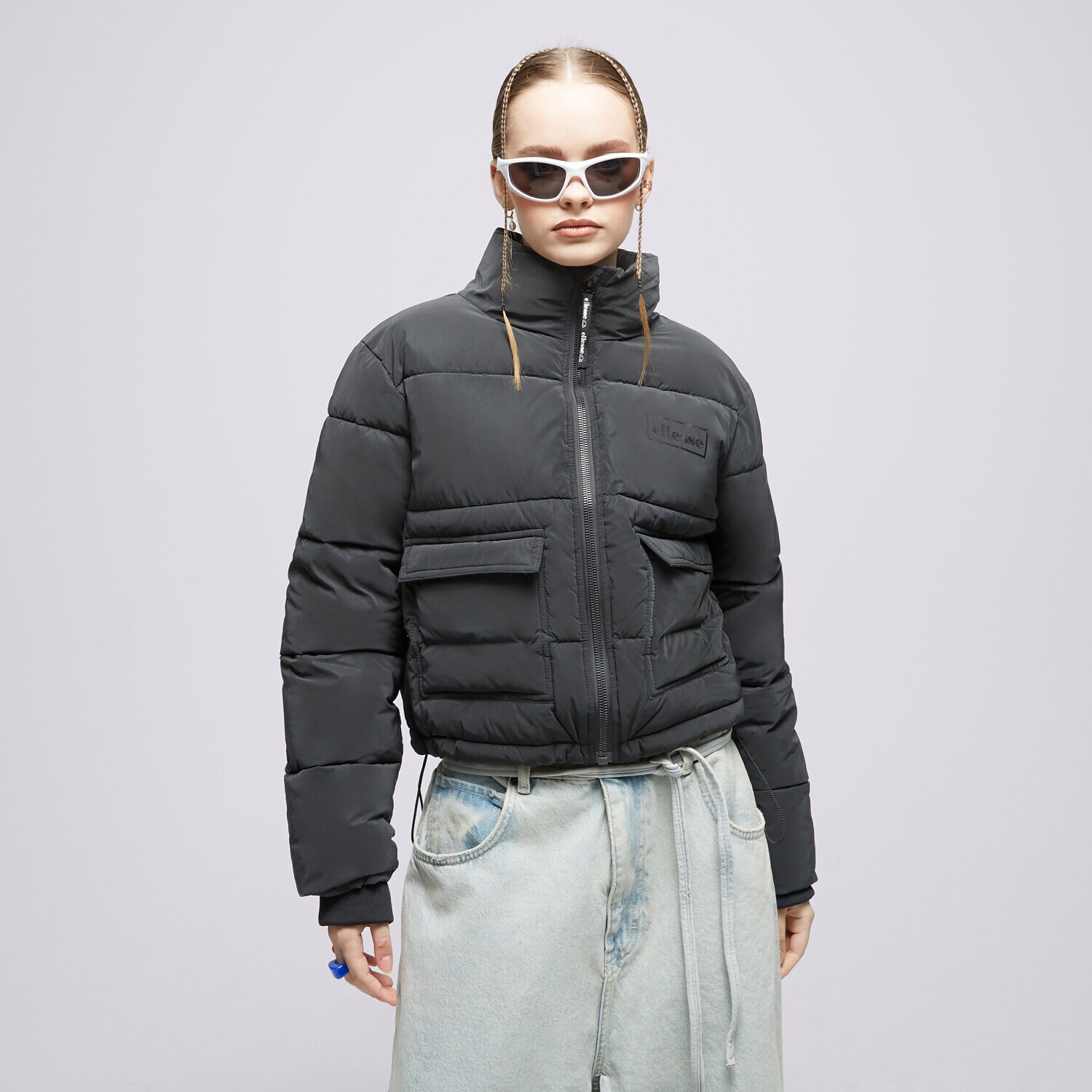 dámská zimní bunda ELLESSE BUNDA PÉŘOVÁ SELINE PADDED JACKET BLK SGP16177011 ČERNÁ