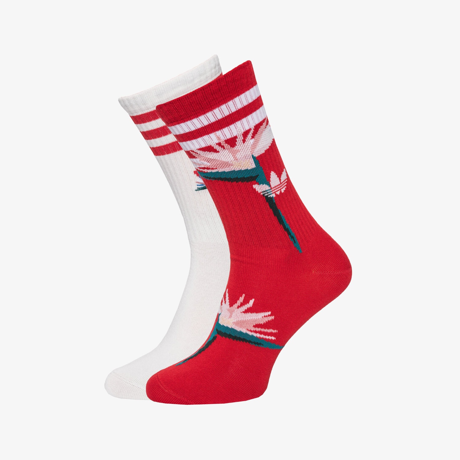 dámské ponožky ADIDAS PONOŽKY CRW 2PP HK0354 ČERVENÁ