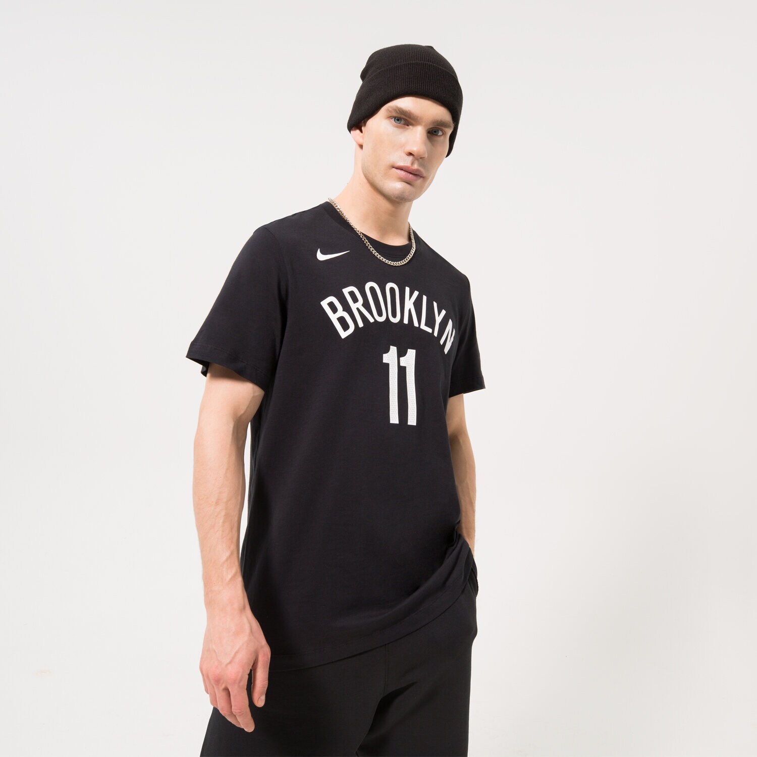 pánské tričko NIKE TRIČKO BKN M NK ES NN SS TEE NBA DR6362-011 ČERNÁ