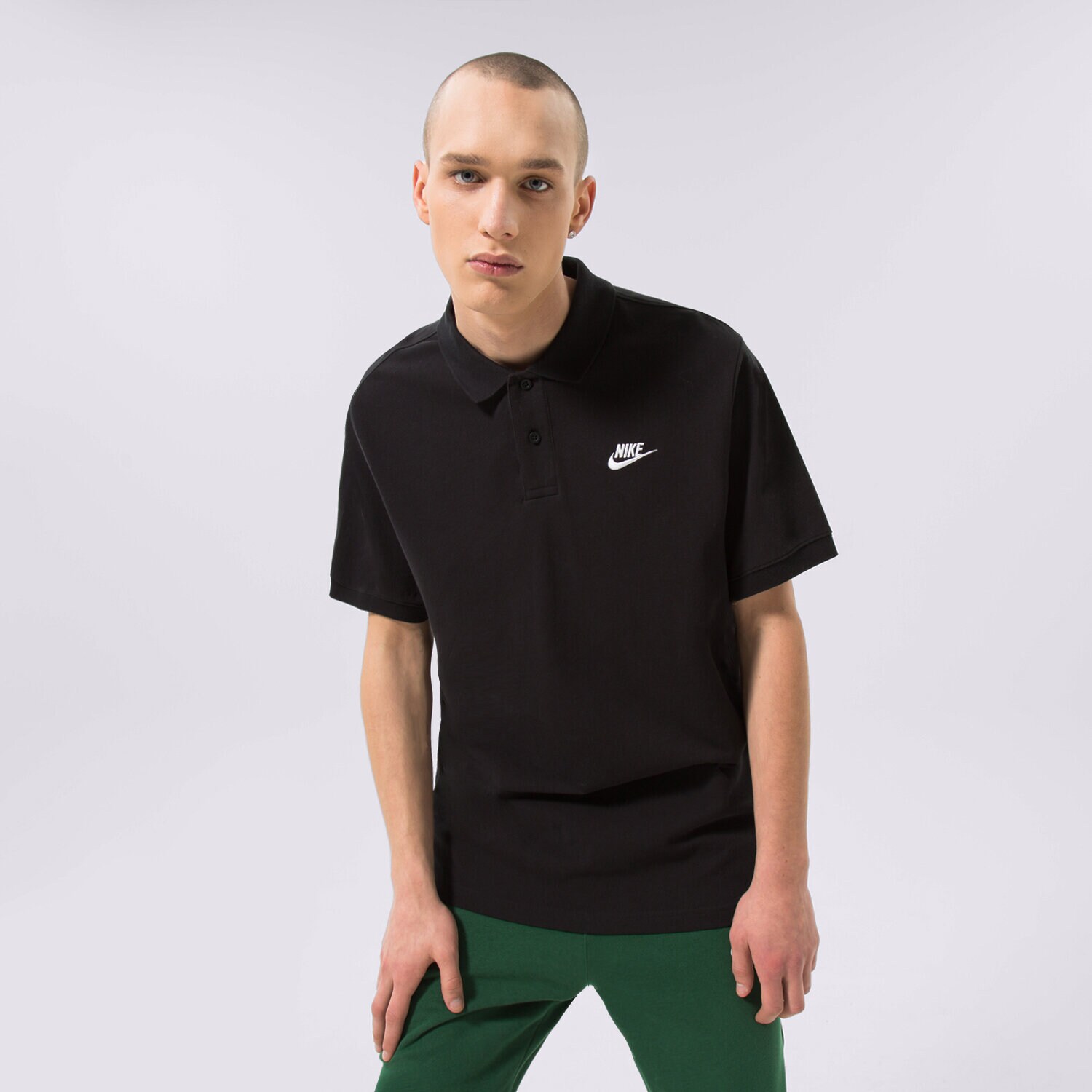pánské polo tričko NIKE TRIČKO SPORTSWEAR CJ4456-010 ČERNÁ